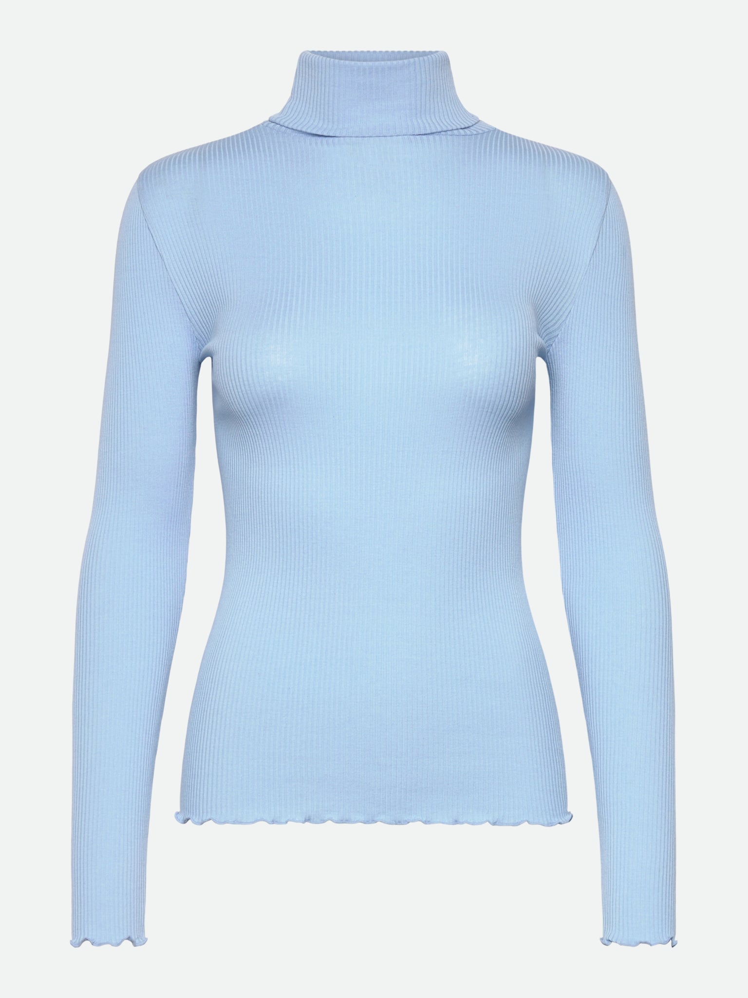 RWBeatha zijden T-shirt met lange mouwen en col