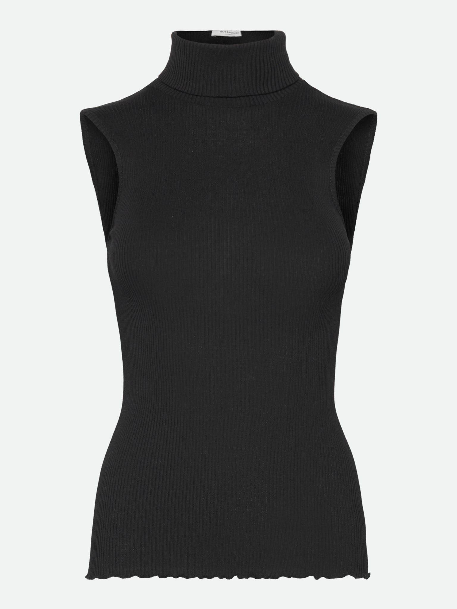RWBeatha Silk Sleeveless Rollneck Top TOP Rosemunde Woman XS black