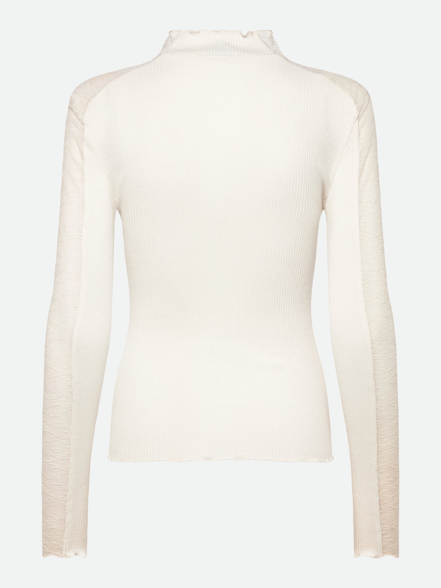 RWBeatha Silk LS Half Lace T-neck T-shirt T-SHIRT LS Rosemunde Woman