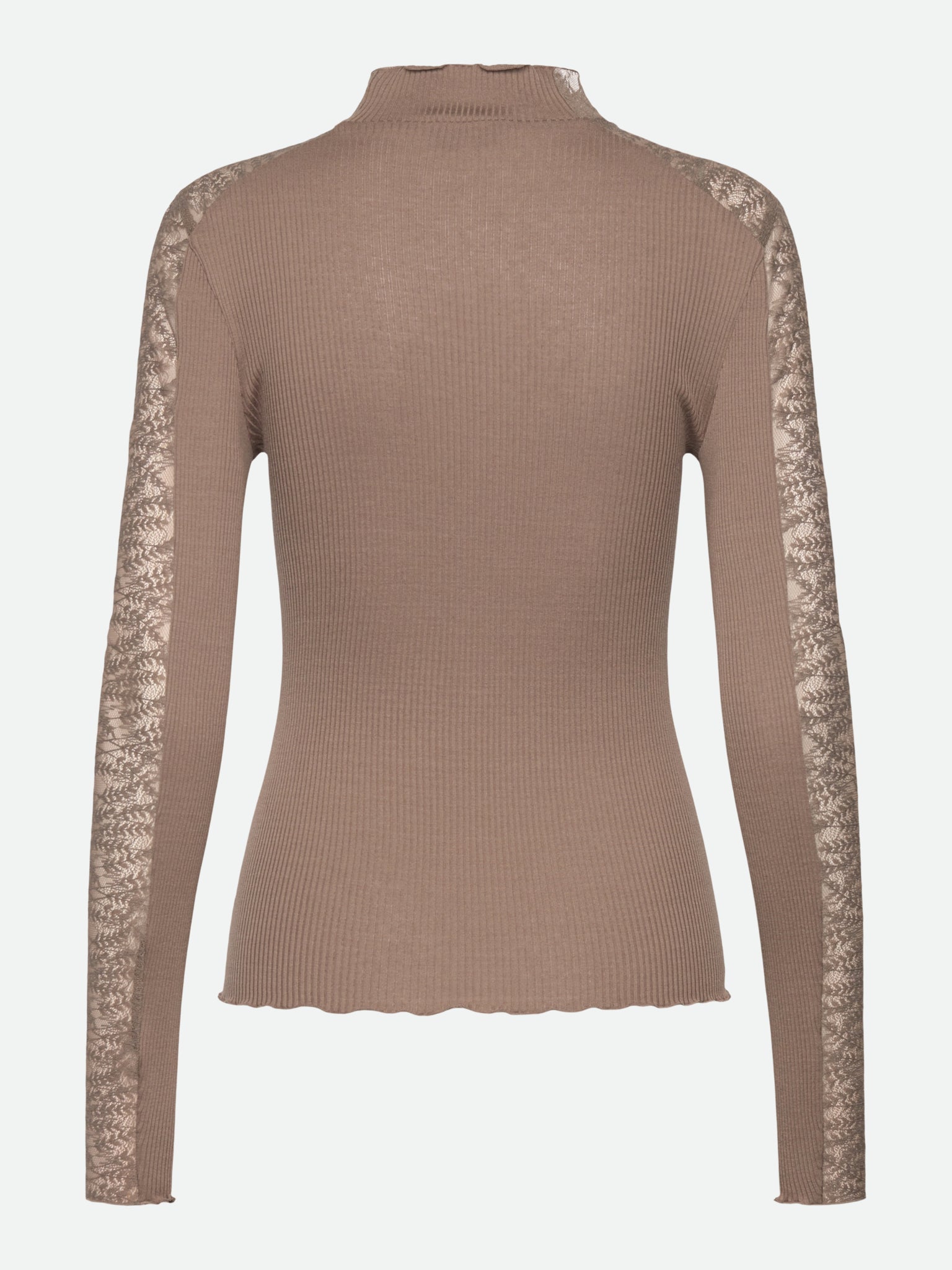 RWBeatha Silk LS Half Lace T-neck T-shirt T-SHIRT LS Rosemunde Woman