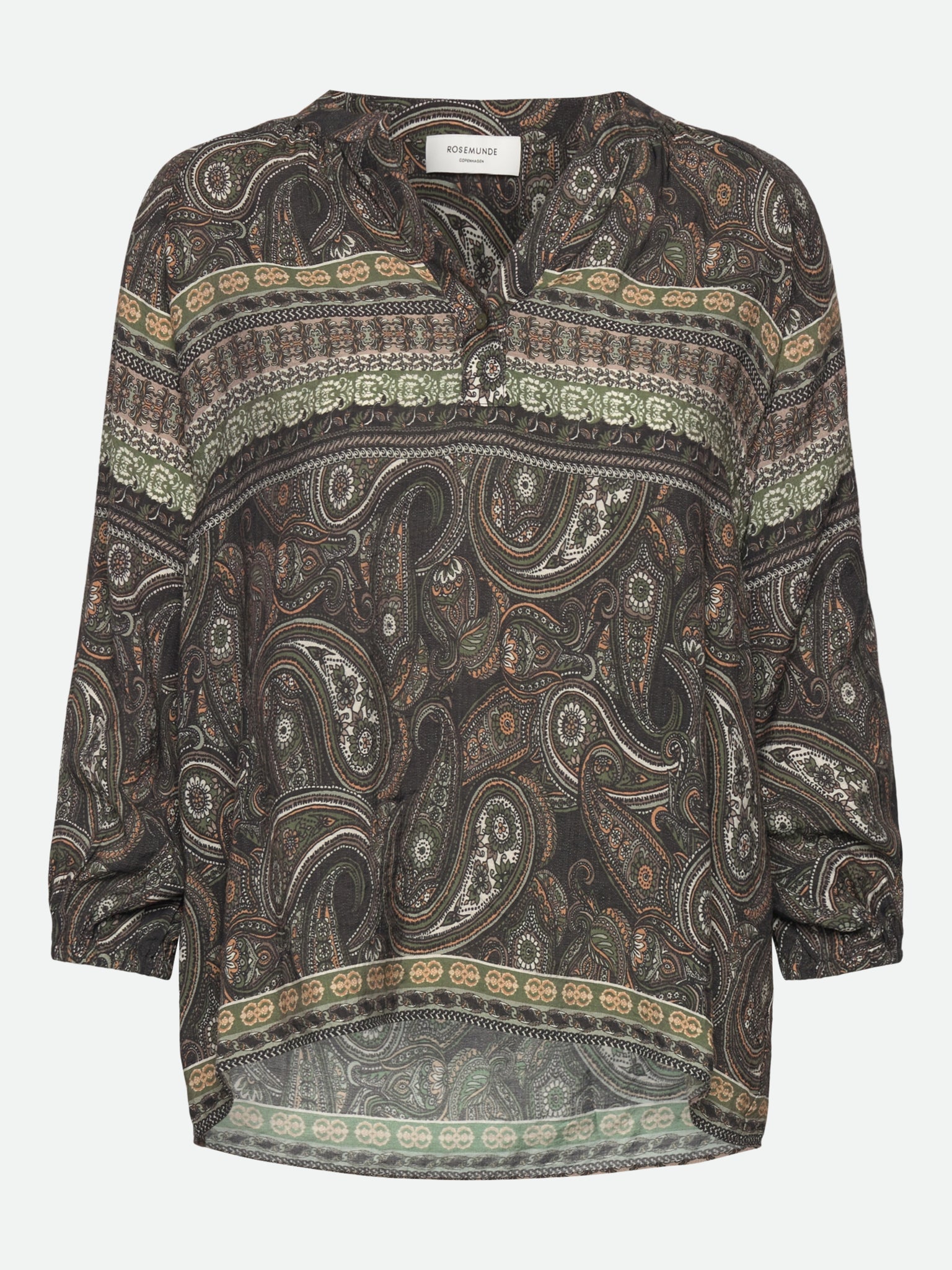 RWHarriet 3/4 Blouse BLOUSE Rosemunde Woman 36 paisley boho - green AOP