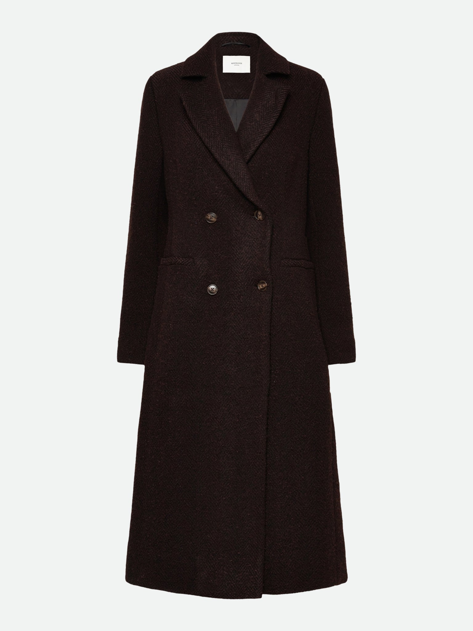 RWLevi Long Coat COAT Rosemunde Woman 34 Mole w/ black stripe