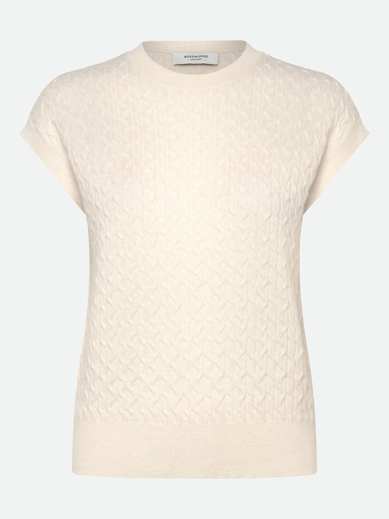 RWLaica Cashmere Cable Vest VEST Rosemunde Woman S ivory