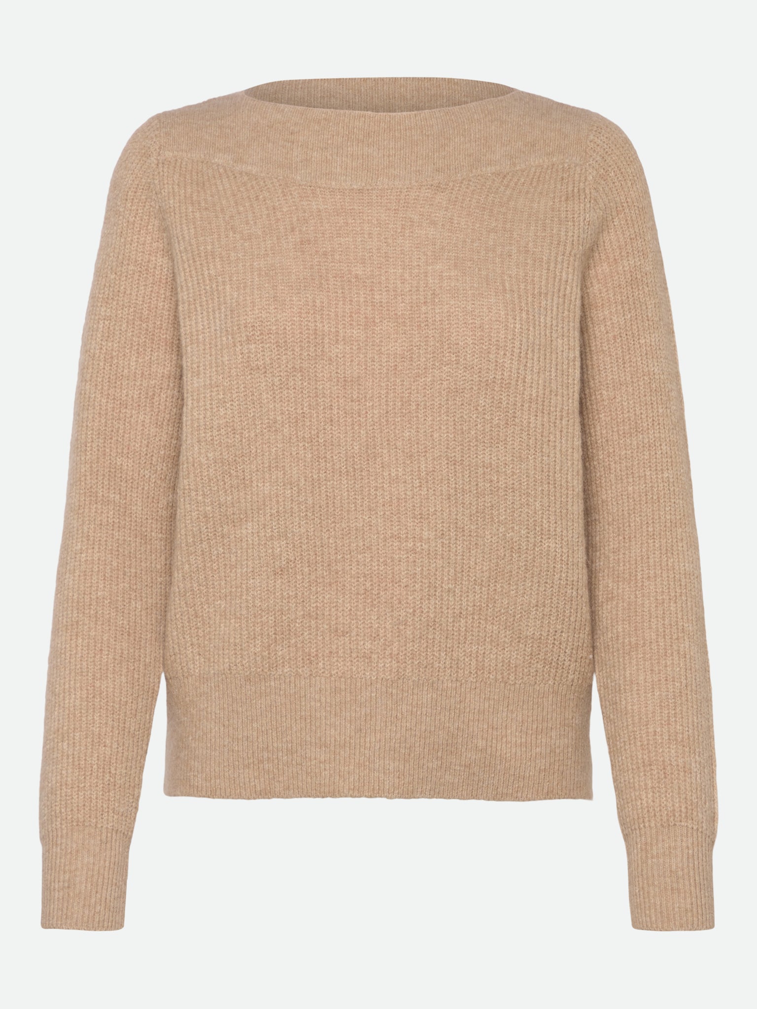 RWTinker Wool Blend Long Sleeve Boatneck Pullover PULLOVER Rosemunde Woman XS Oat meal melange