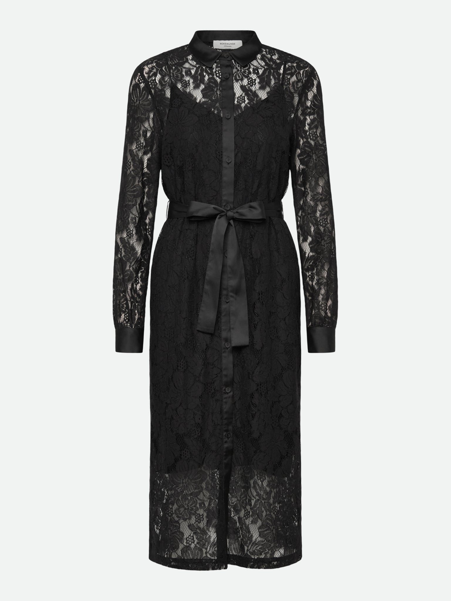 RWAlice Lace Long sleeve Shirt Dress DRESS Rosemunde Woman 34 black