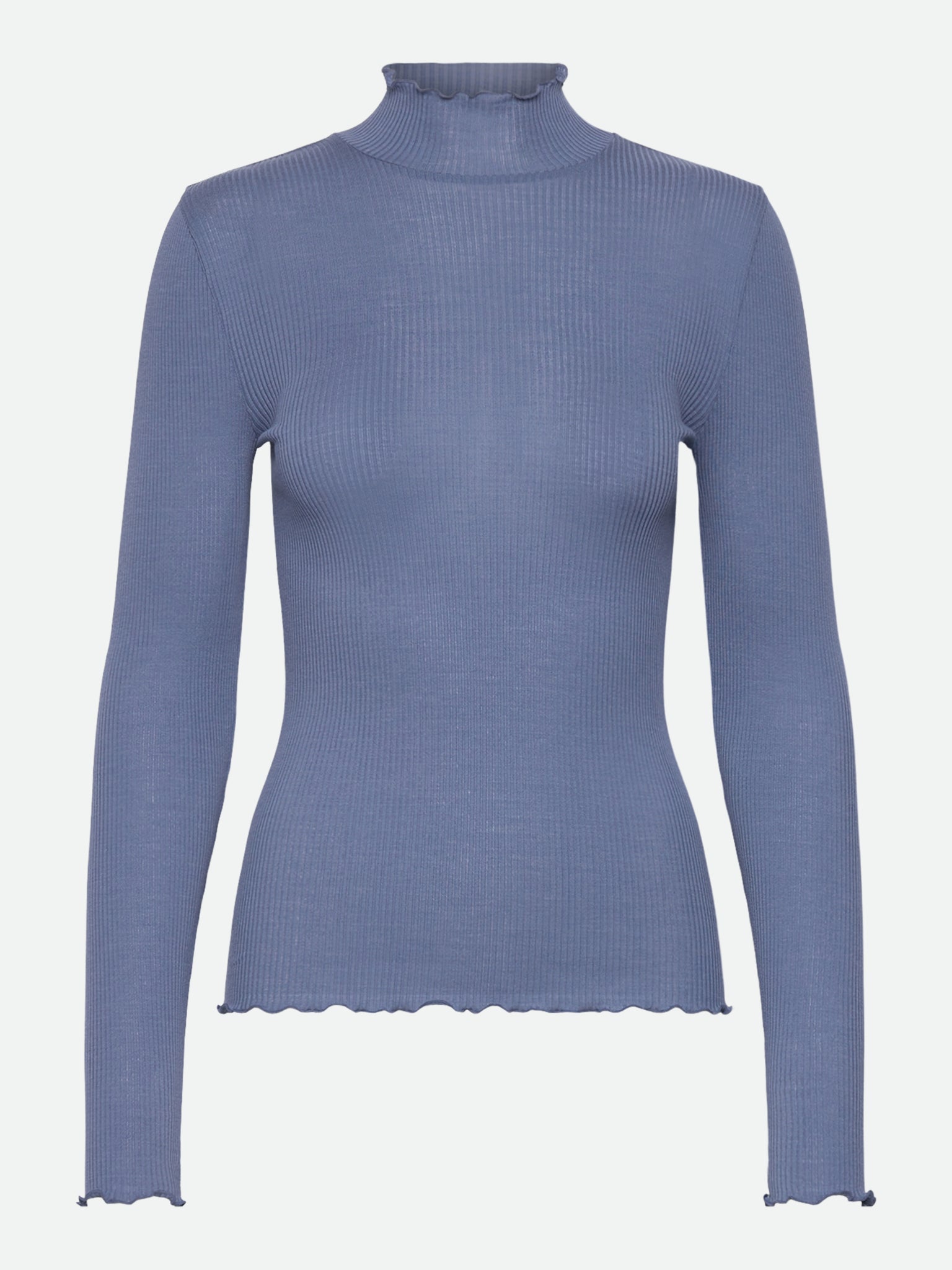 RMWBalta Modal Long sleeve T-neck T-shirt T-SHIRT LS Rosemunde Woman XS blue horizon