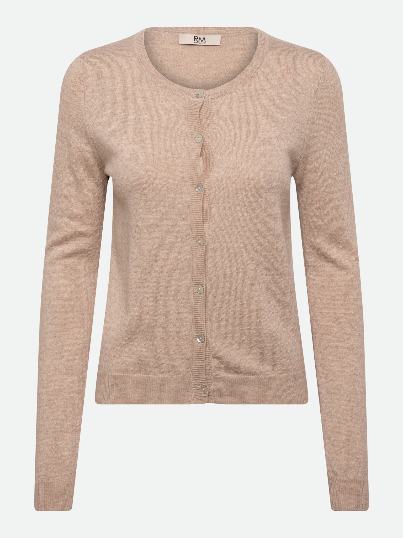RMWSofia Dot Wool LS Cardigan CARDIGAN Jiaxing Qianyun CNY XS light sand melange