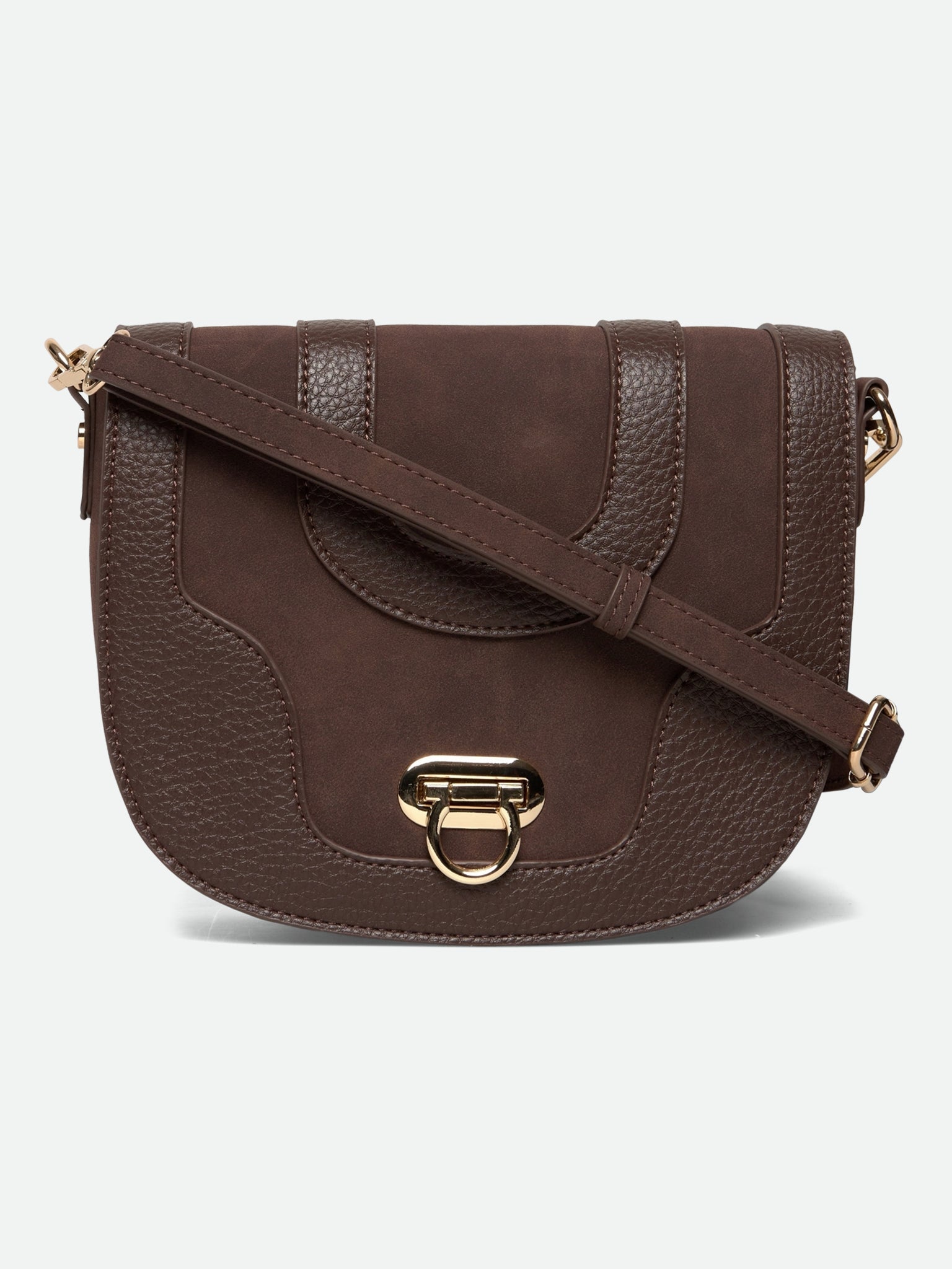 RBMunich Mix Cross Body Bag CROSS BODY Leading Fashion 0 Dark Chocolate Gold