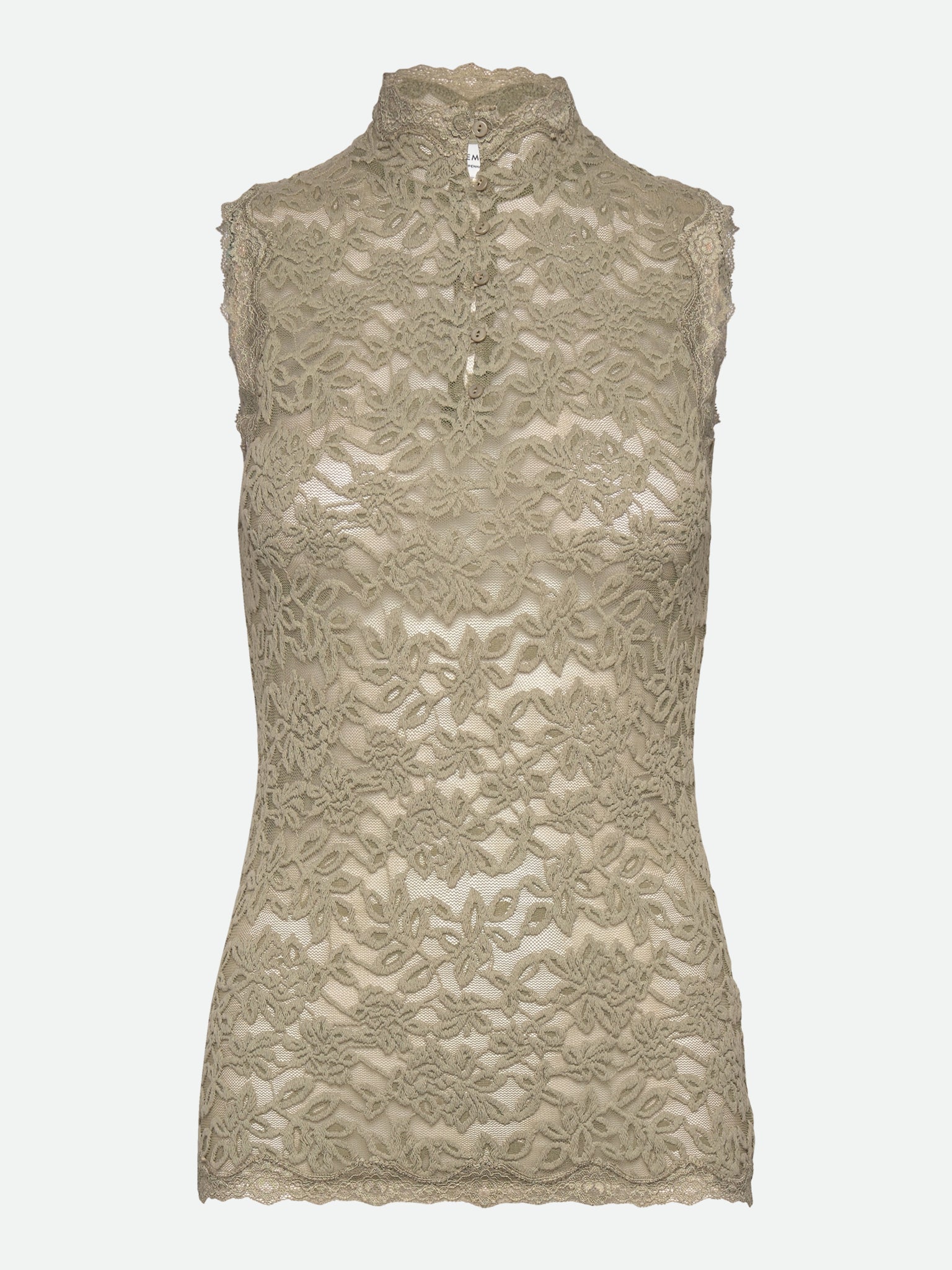 RWDelicia Lace Sleeveless Top TOP Rosemunde Woman XS seagrass