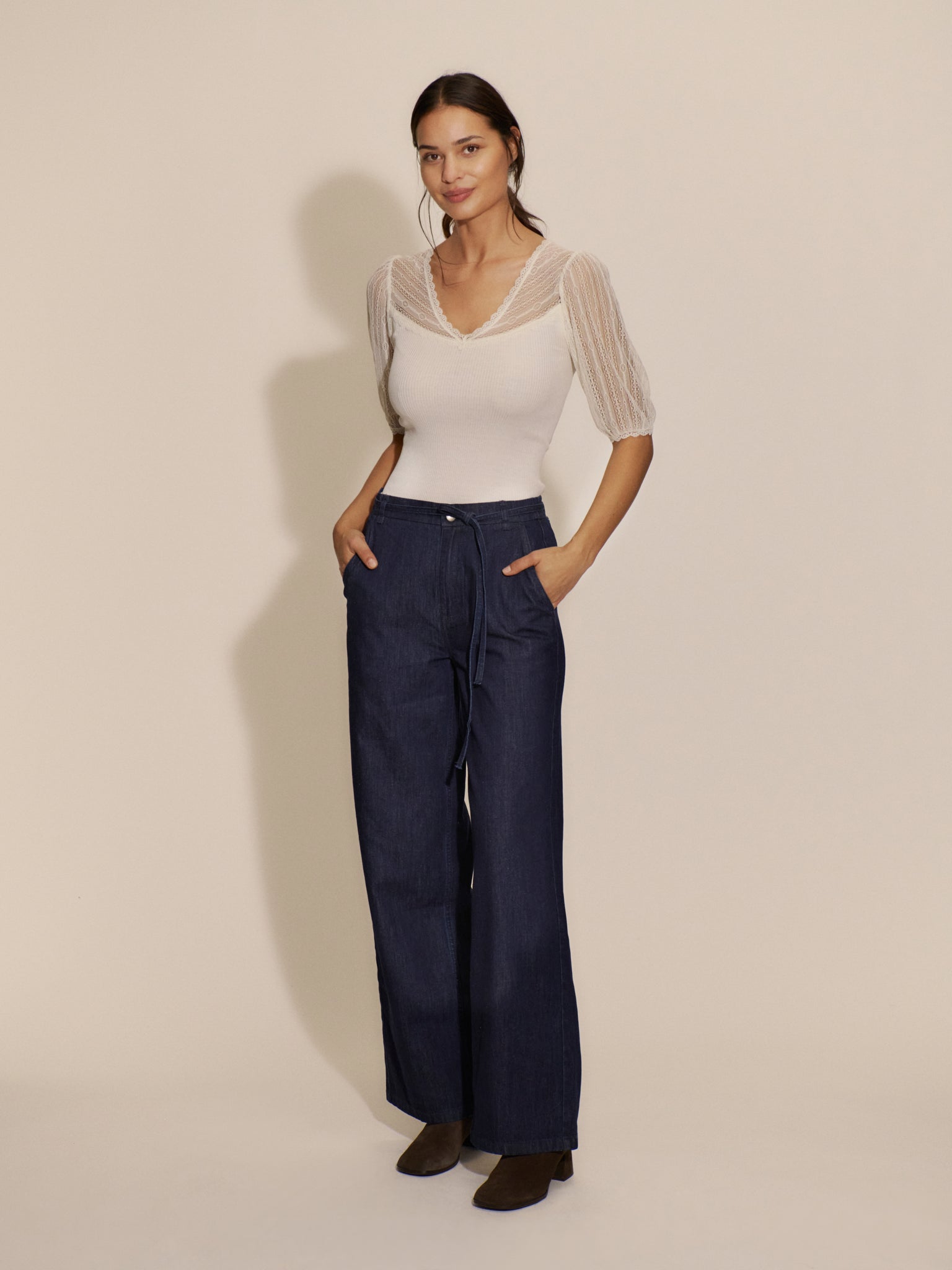 RWBeatha Silk Full lace 2/4 T-shirt T-SHIRT SS Rosemunde Woman