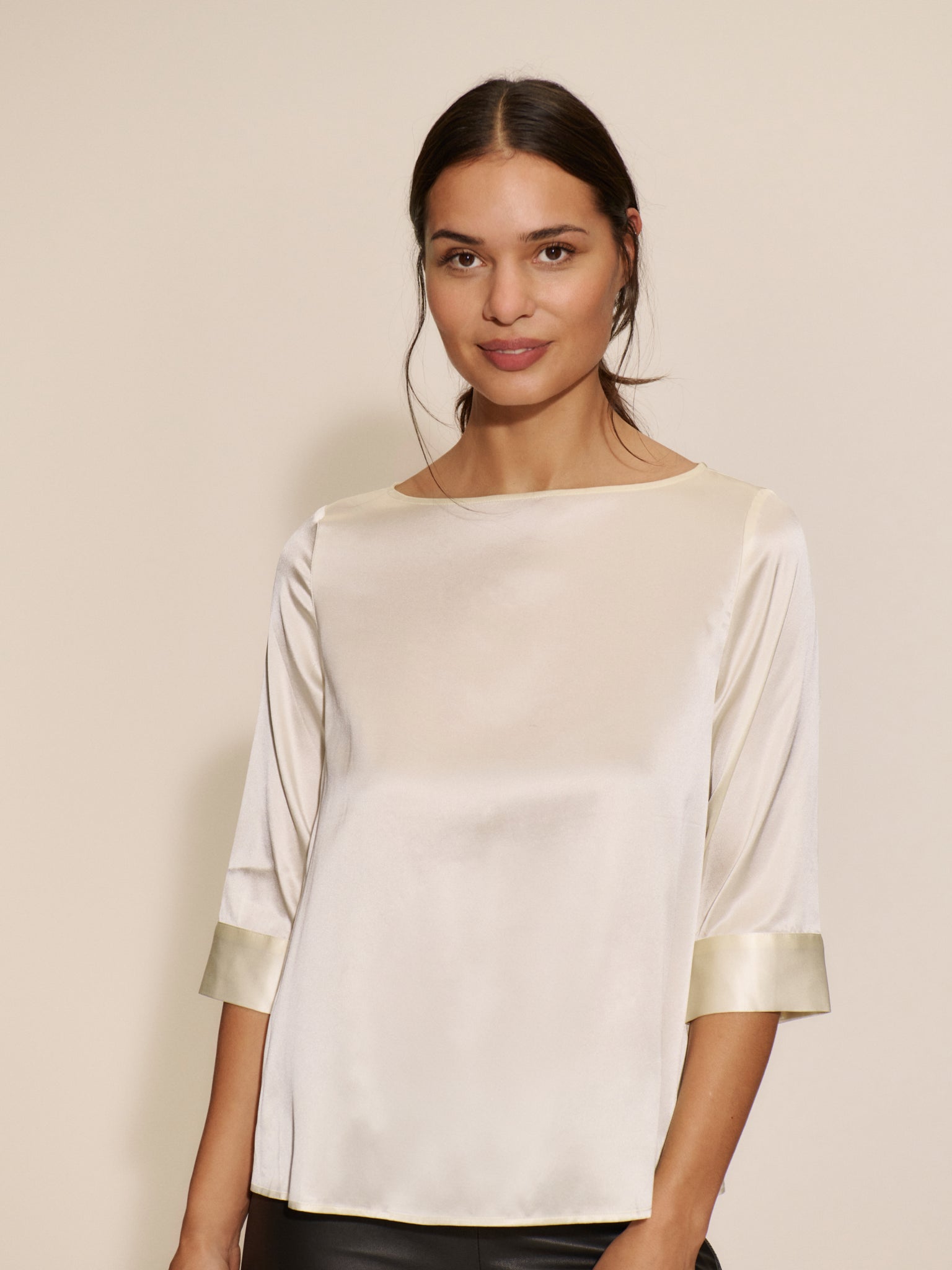 RWJade Silk Boatneck Blouse BLOUSE Rosemunde Woman
