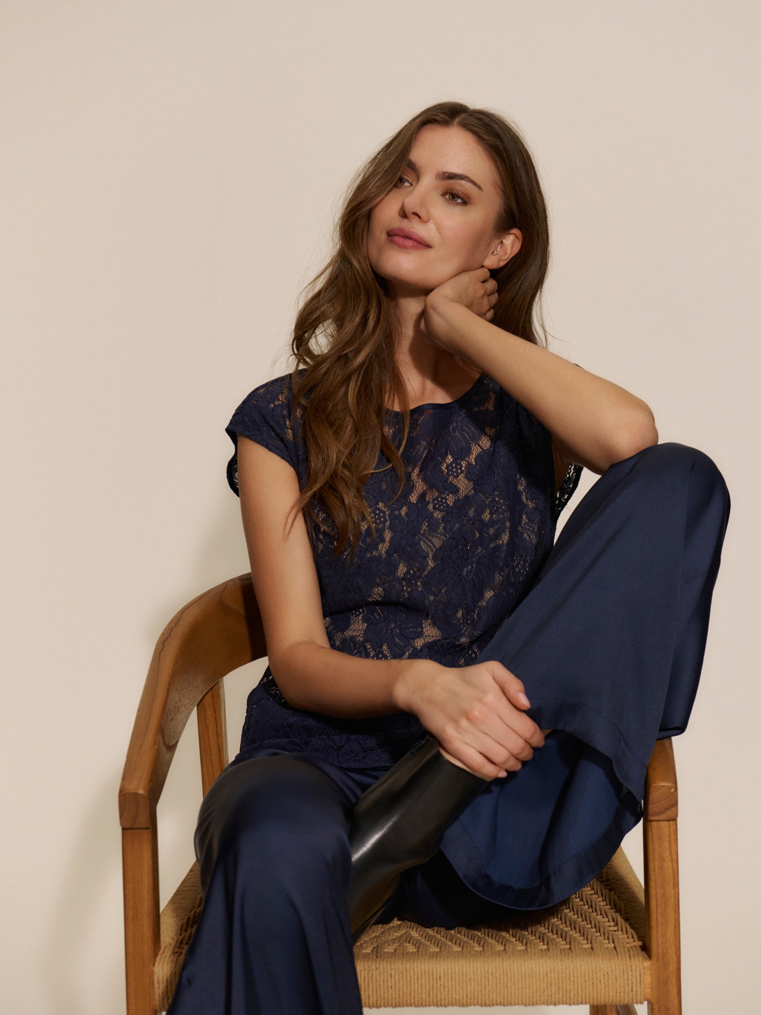 RWAlice Lace Short Sleeve Blouse BLOUSE Rosemunde Woman