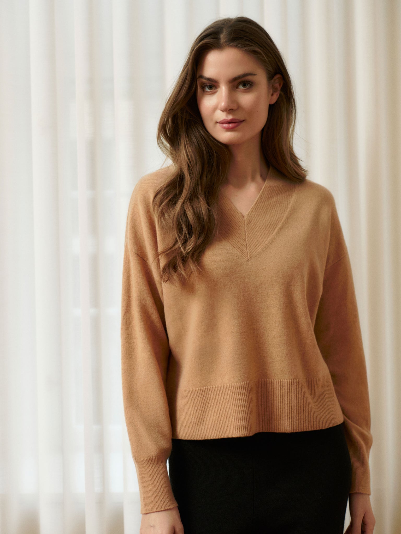 RWLaica Cashmere V-neck Long Sleeve Pullover PULLOVER Rosemunde Woman