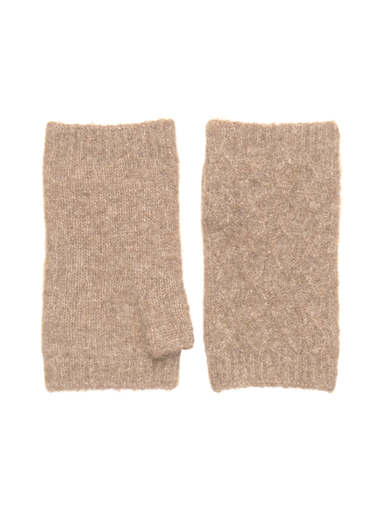 RWTinker Wool Blend Cable Gloves GLOVES Rosemunde Woman 0 Oat meal melange