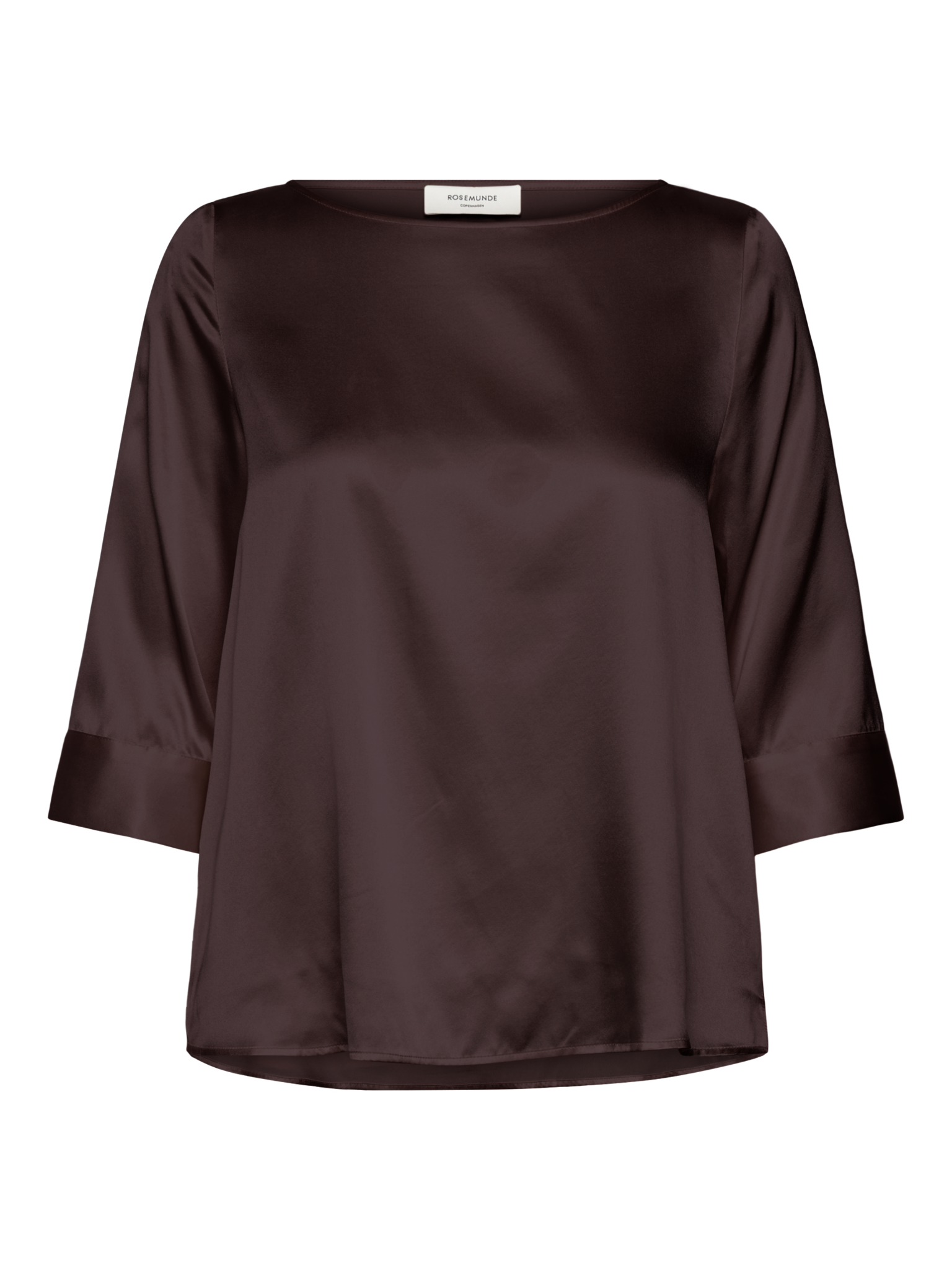 RWJade Silk Boatneck Blouse BLOUSE Rosemunde Woman 34 mole