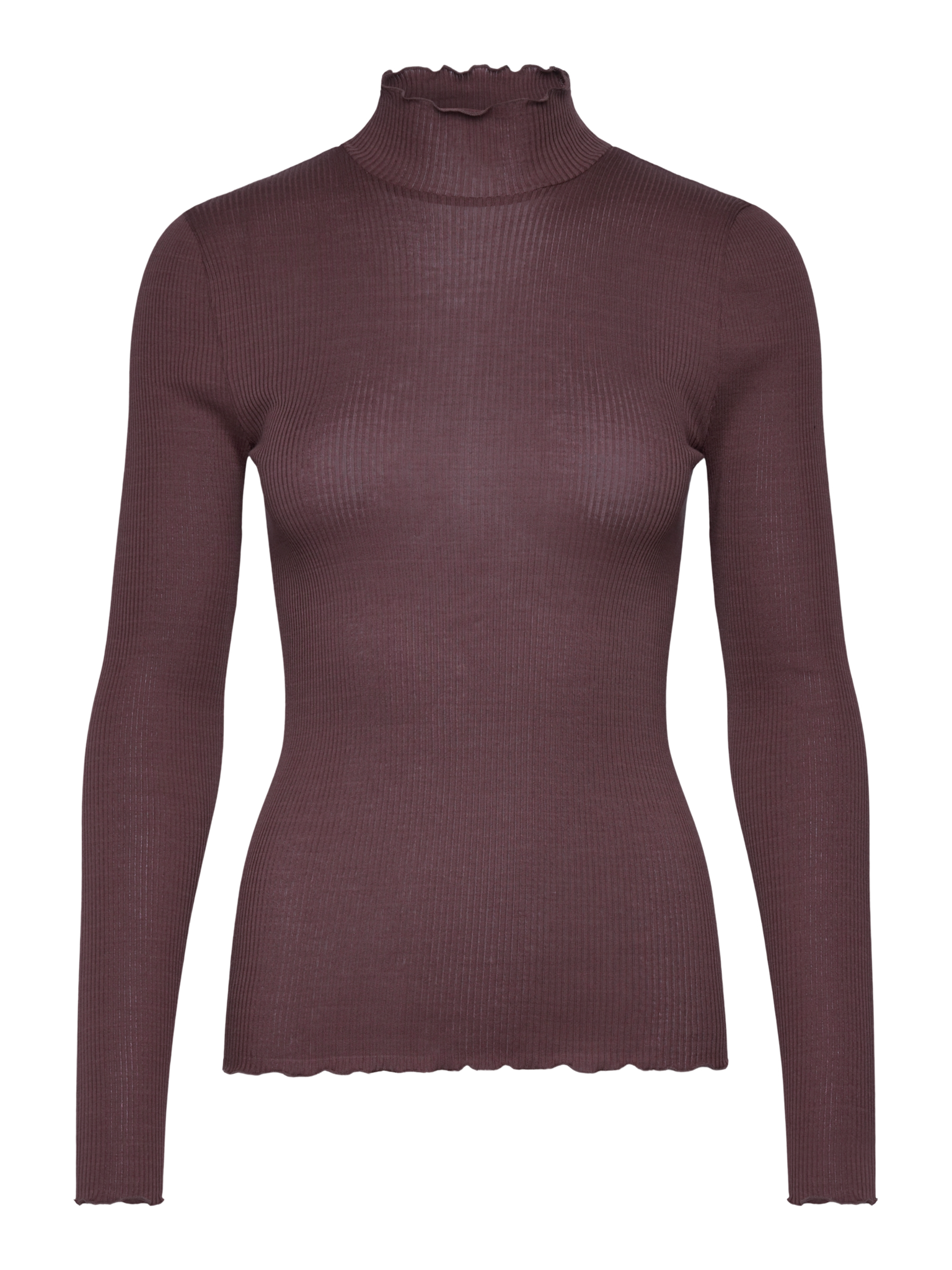 RMWBalta Modal Long sleeve T-neck T-shirt T-SHIRT LS Rosemunde Woman XS fudge