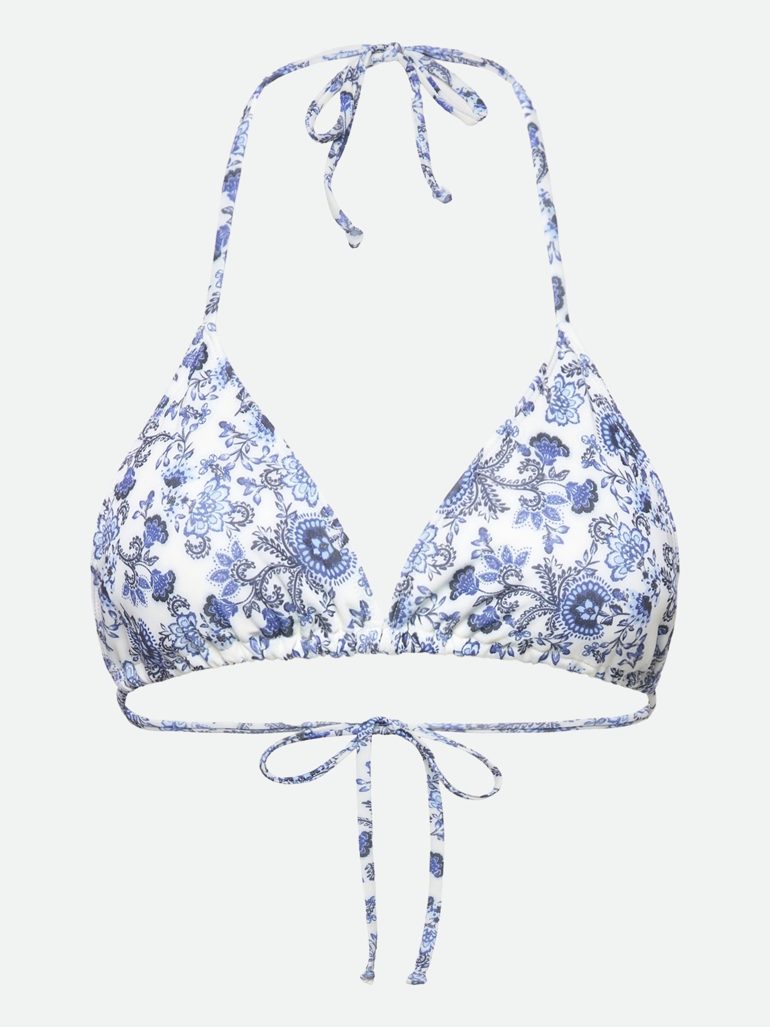 RWShiitake Bikini Top BIKINI TOP Rosemunde Woman XS blue boho AO print