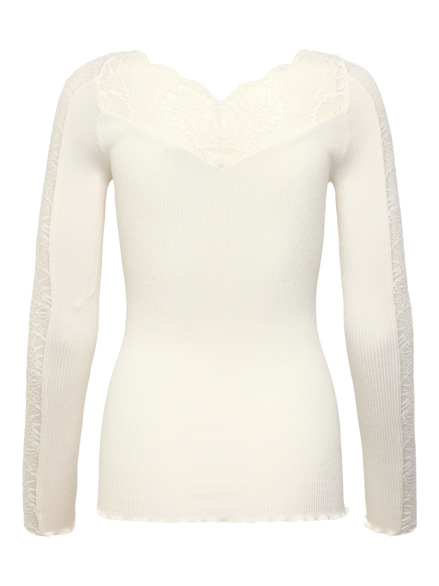 RWBeatha Silk LS Lace T-shirt T-SHIRT LS Rosemunde Woman