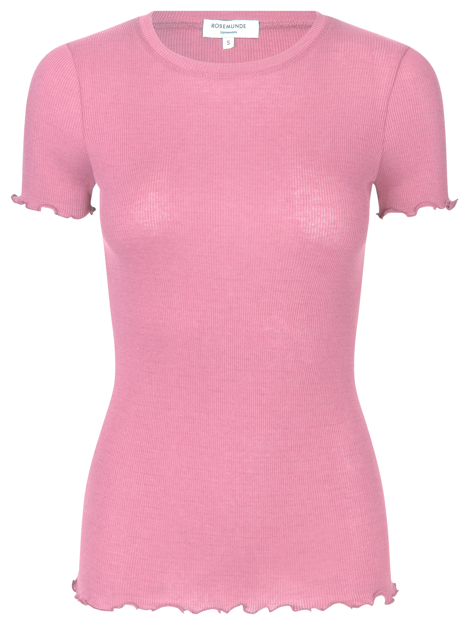 RWBernadine Organic SS O-neck T-shirt T-shirt Rosemunde Woman XS sea pink
