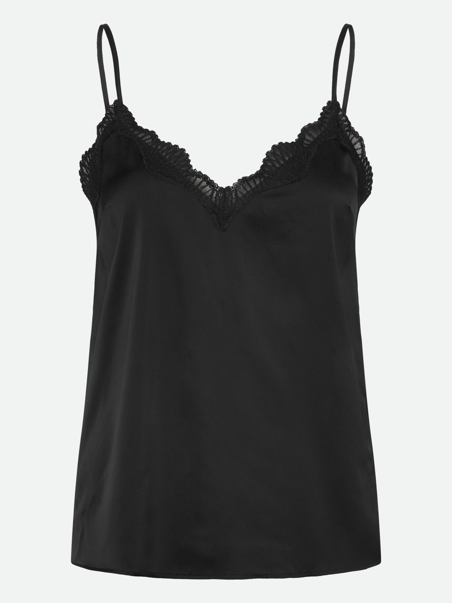 RMWPenelope Silk Blend SL Top TOP Rosemunde Woman 34 black