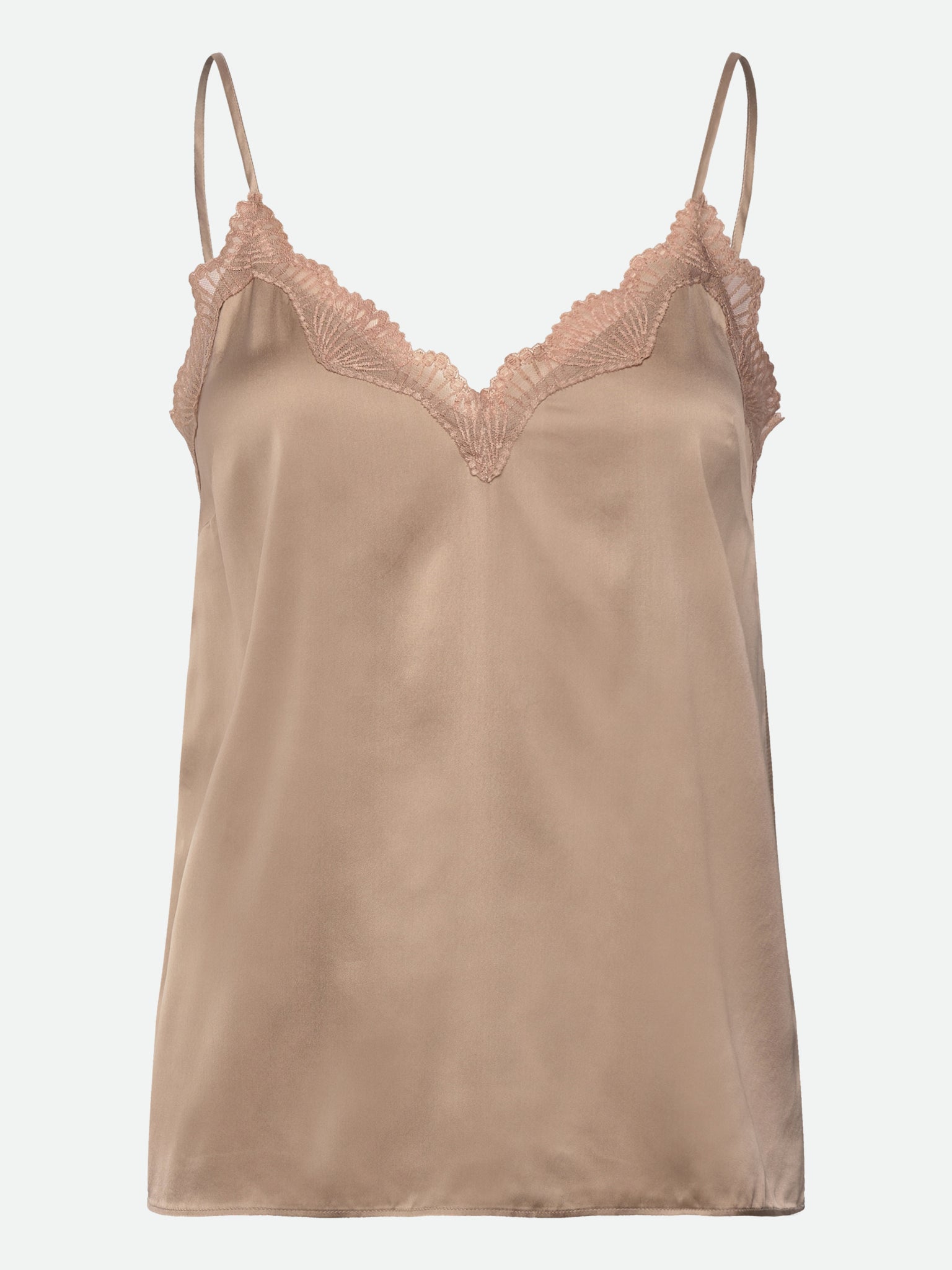 RMWPenelope Silk Blend SL Top TOP Rosemunde Woman 34 mocha meringue