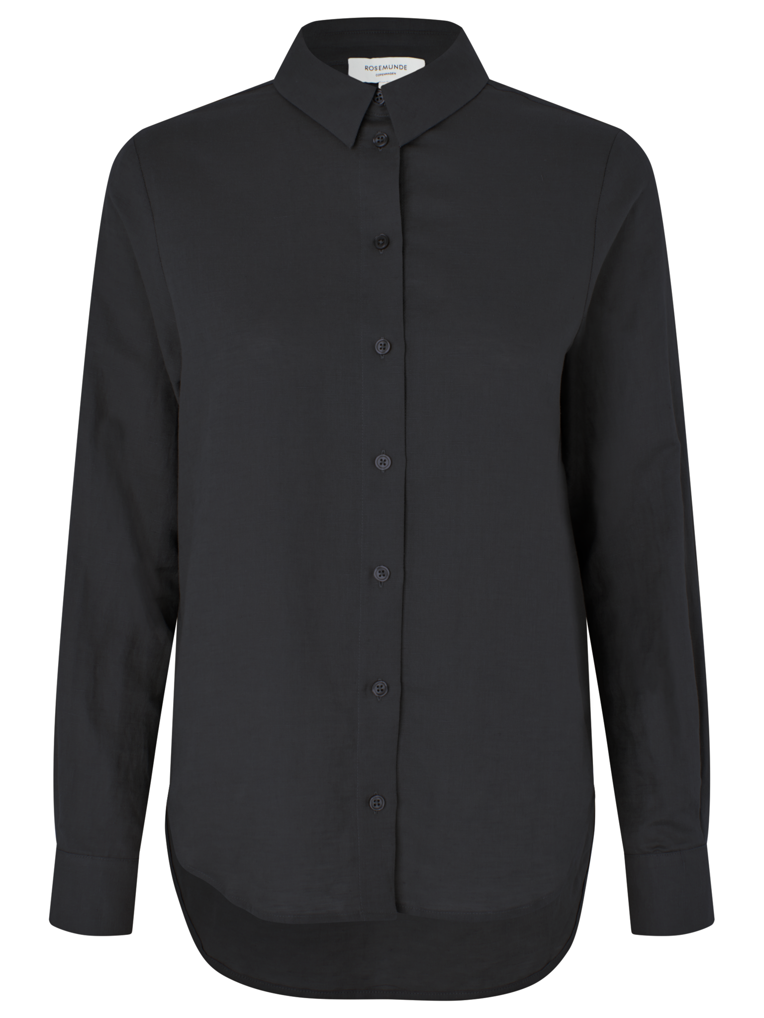 RWEsther Linen LS Shirt BLOUSE Rosemunde Woman 34 black