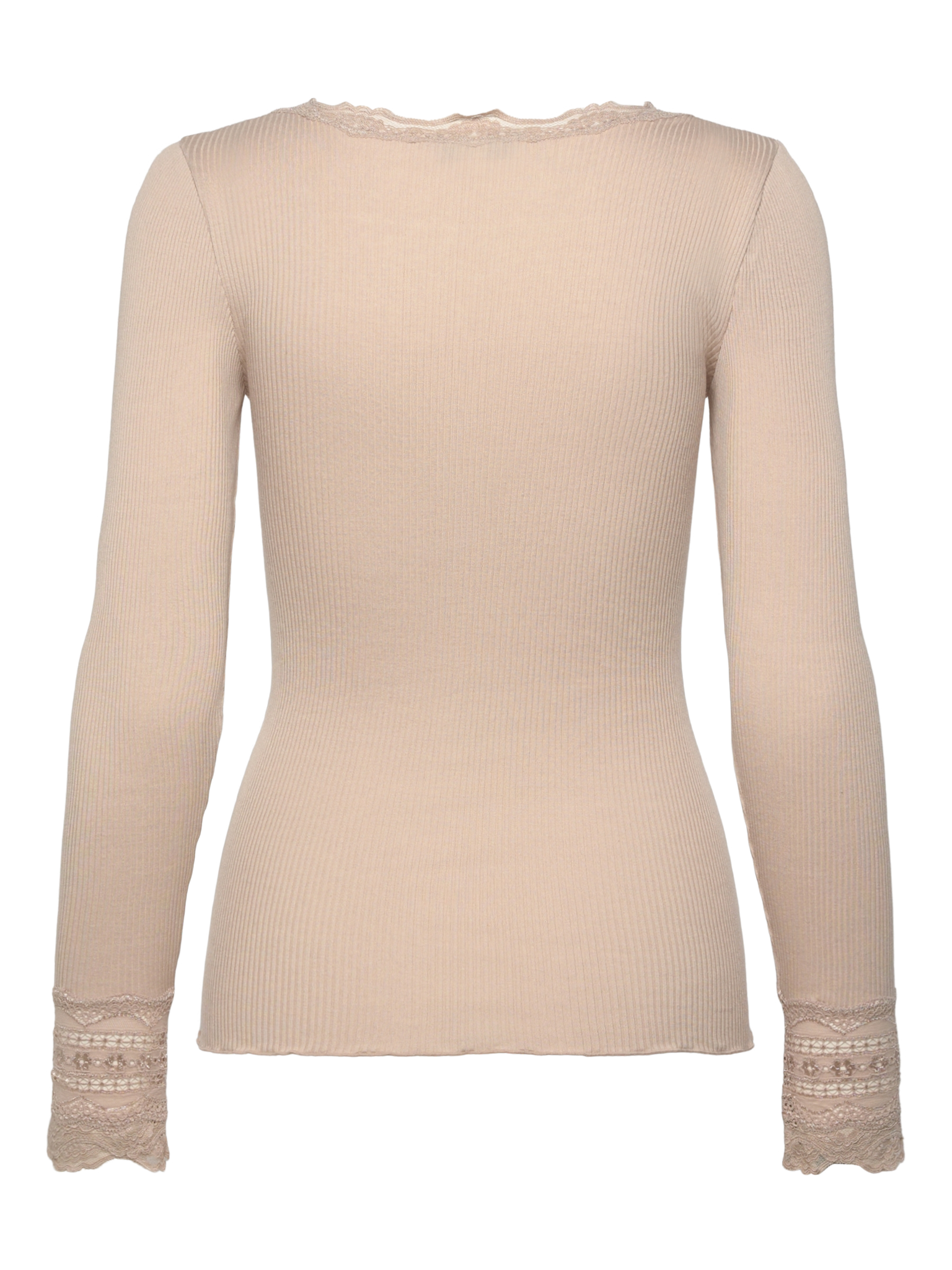 RWBenita Silk LS O-neck Lace T-shirt