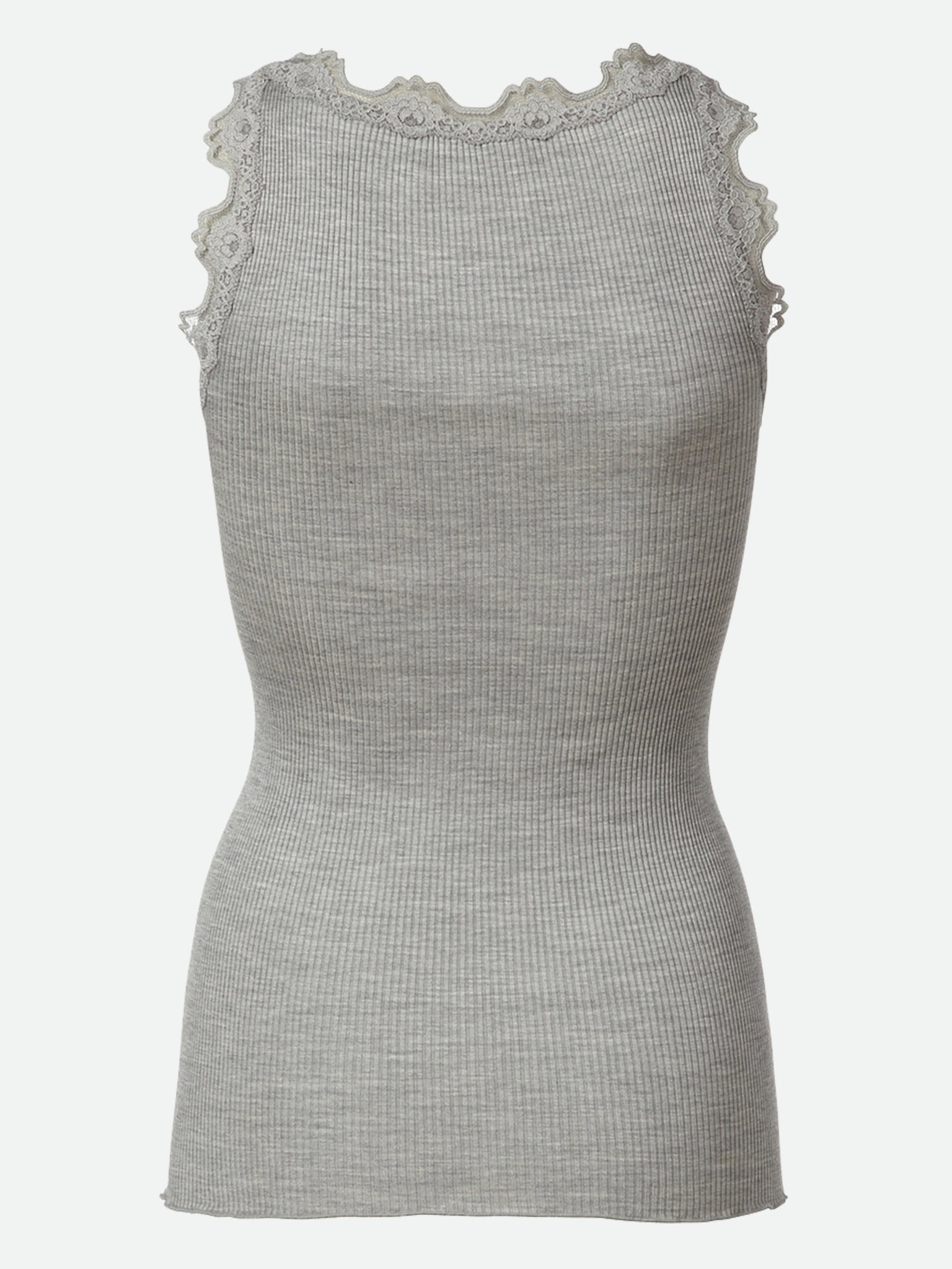 RWBabette Silk SL U-neck Long Lace Top
