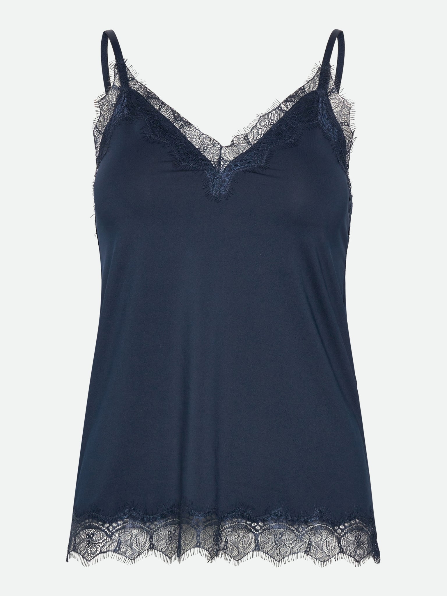 RWBridget Ærmeløs Blonde Strop Top
