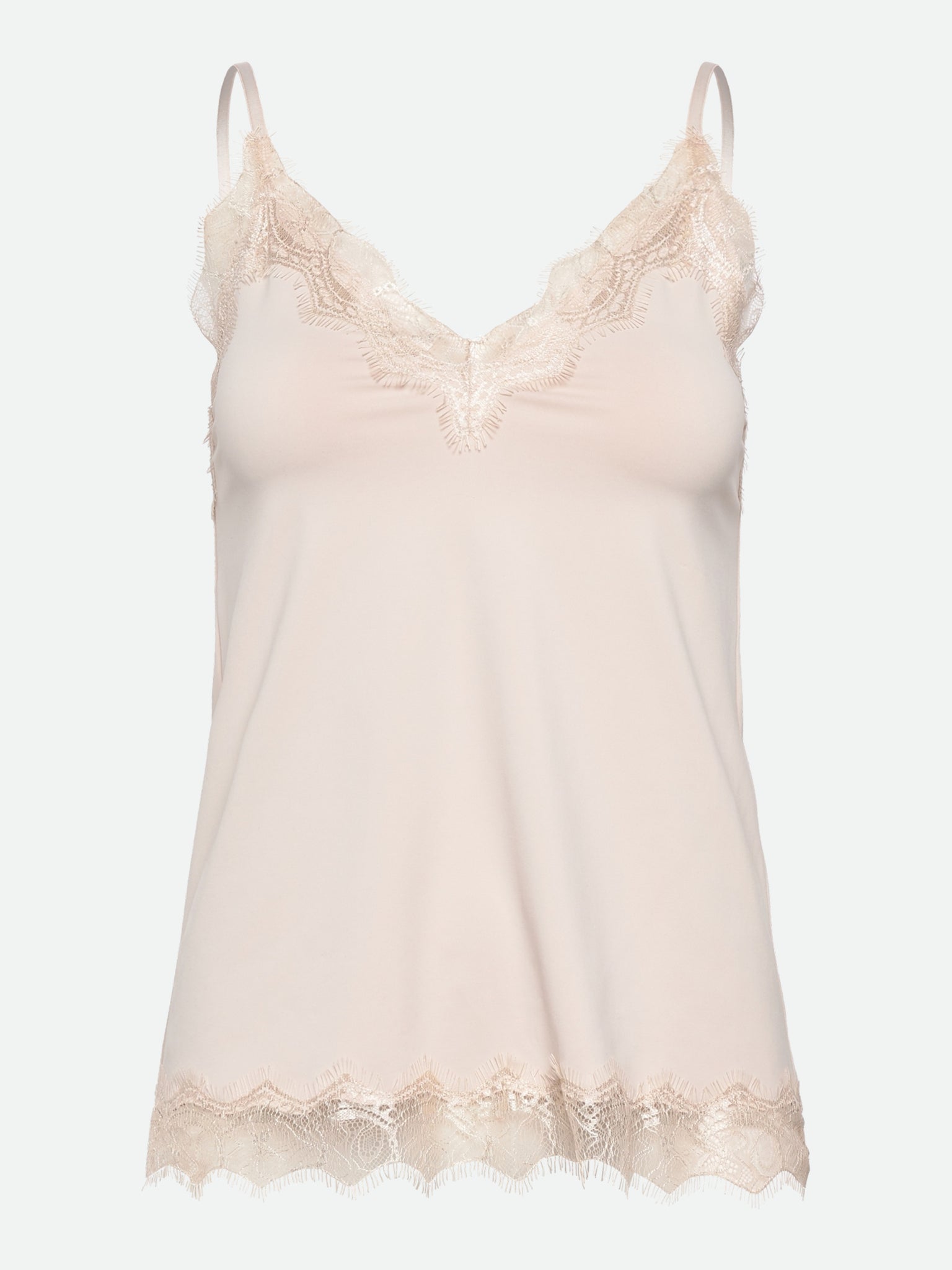 RWBridget Ærmeløs Blonde Strop Top