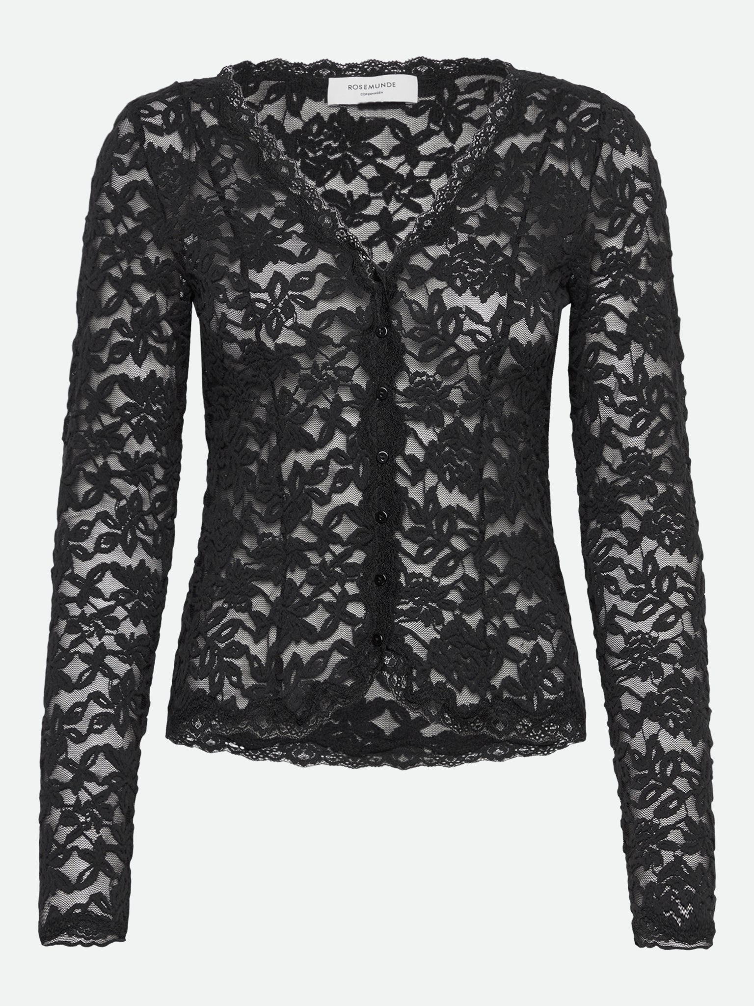 RWDelicia Lace LS Cardigan CARDIGAN Rosemunde Woman XS black