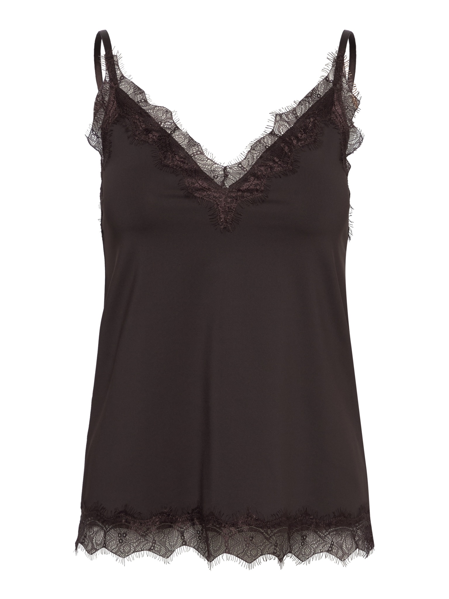 RWBridget Sleeveless Lace Strap Top TOP Rosemunde Woman XS mole