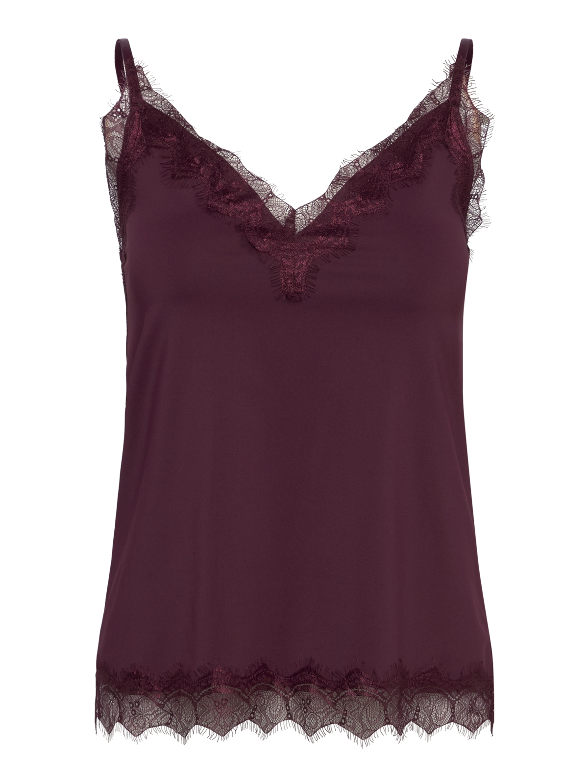 RWBridget Sleeveless Lace Strap Top TOP Rosemunde Woman XS Windsor wine