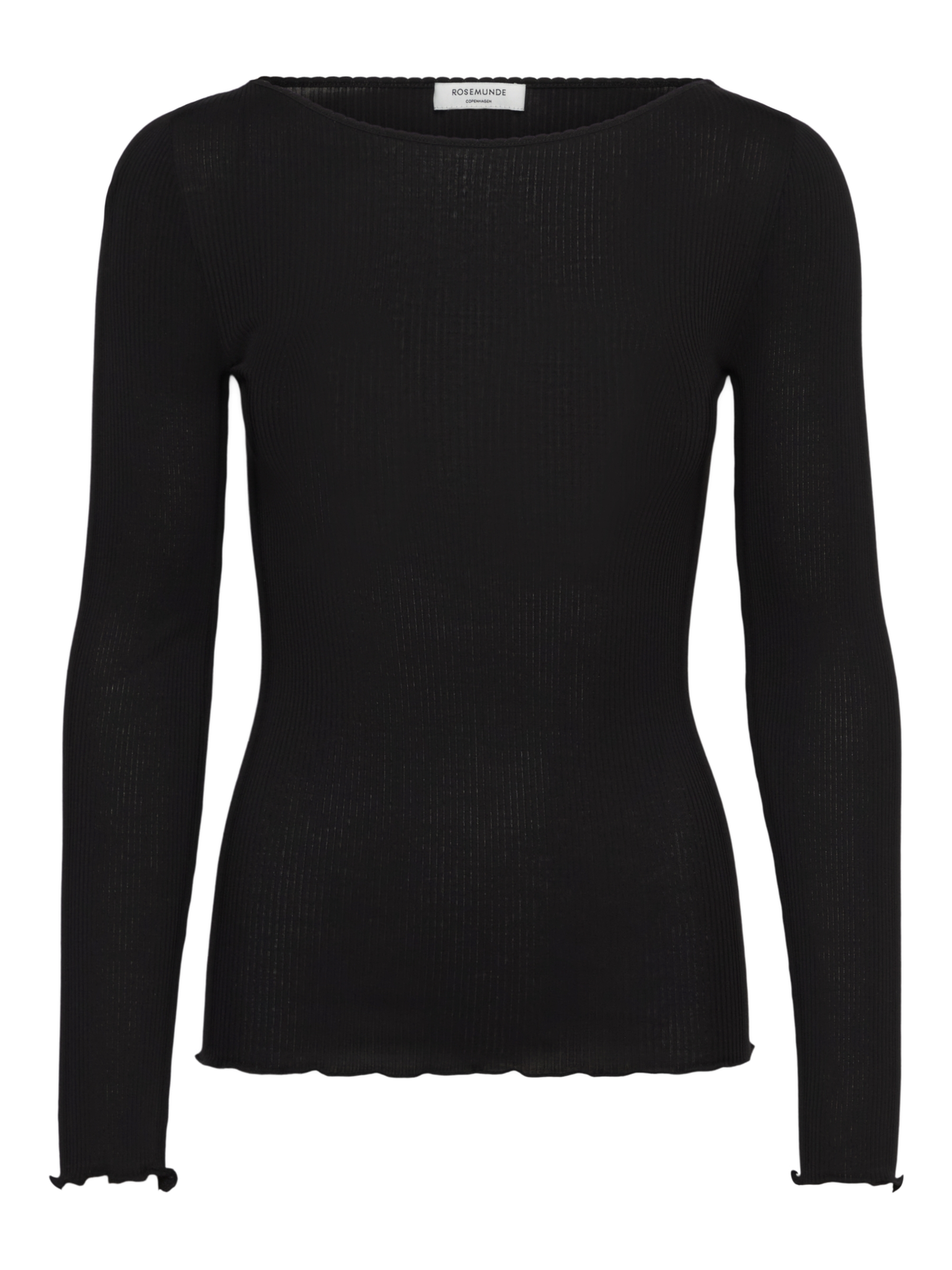 RWJulia Modal Boatneck Long sleeve T-shirt T-SHIRT LS Rosemunde Woman XS black