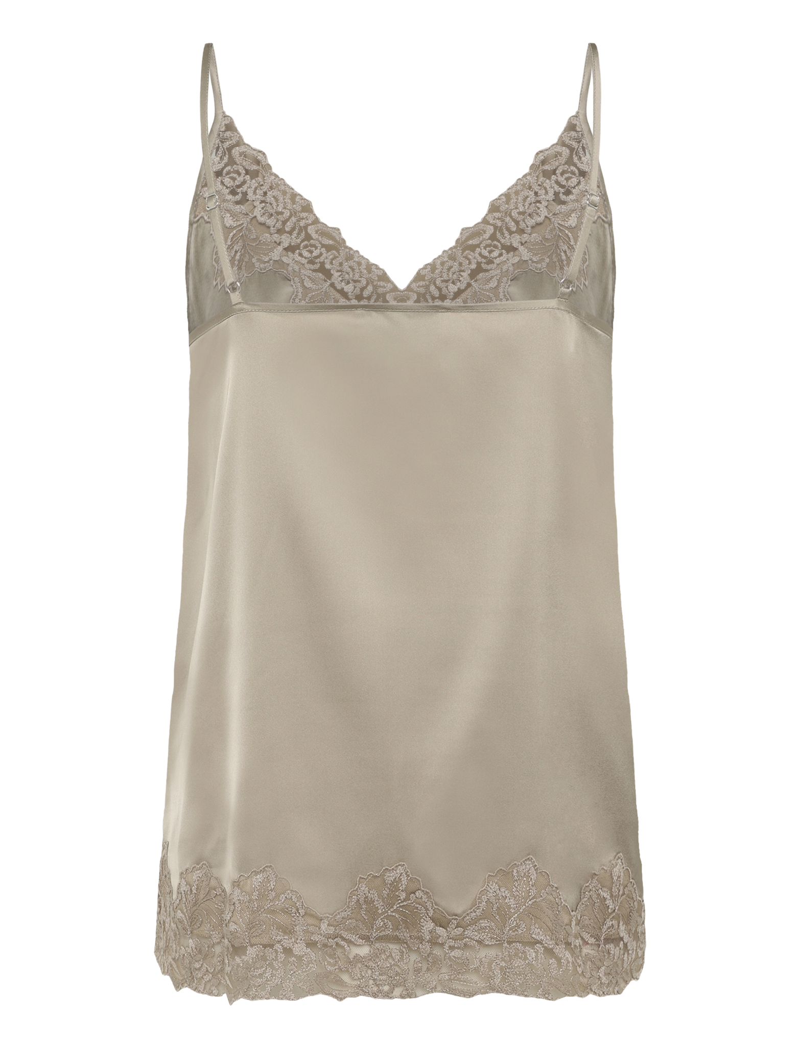 RWPatricia Silk Sleeveless Lace Strap Top TOP Rosemunde Woman