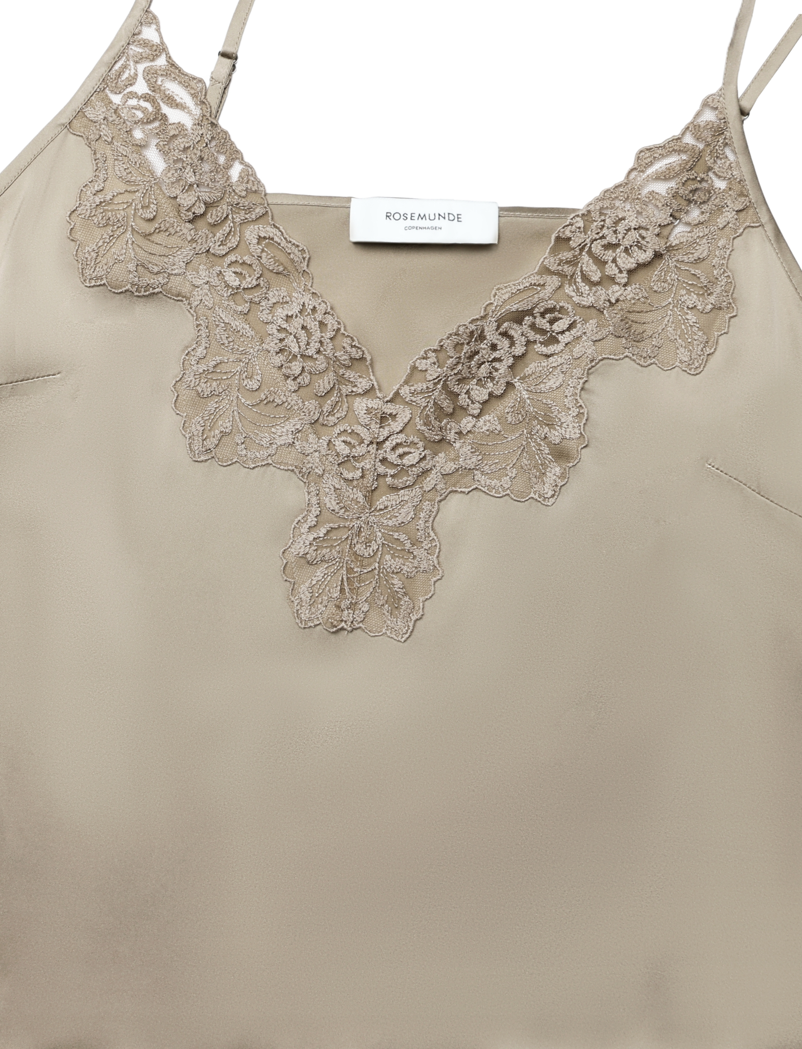 RWPatricia Silk Sleeveless Lace Strap Top TOP Rosemunde Woman