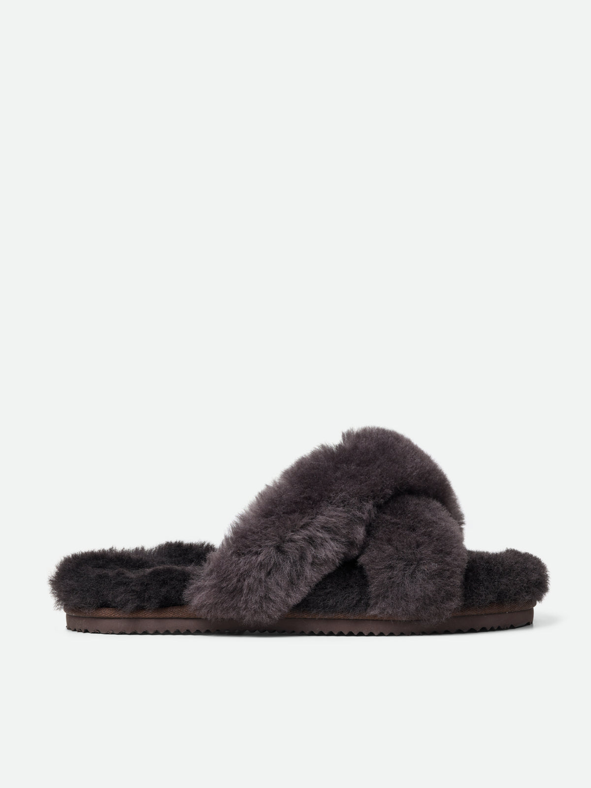 RHSydney Shearling Cross sandal SLIPPERS Rosemunde Woman
