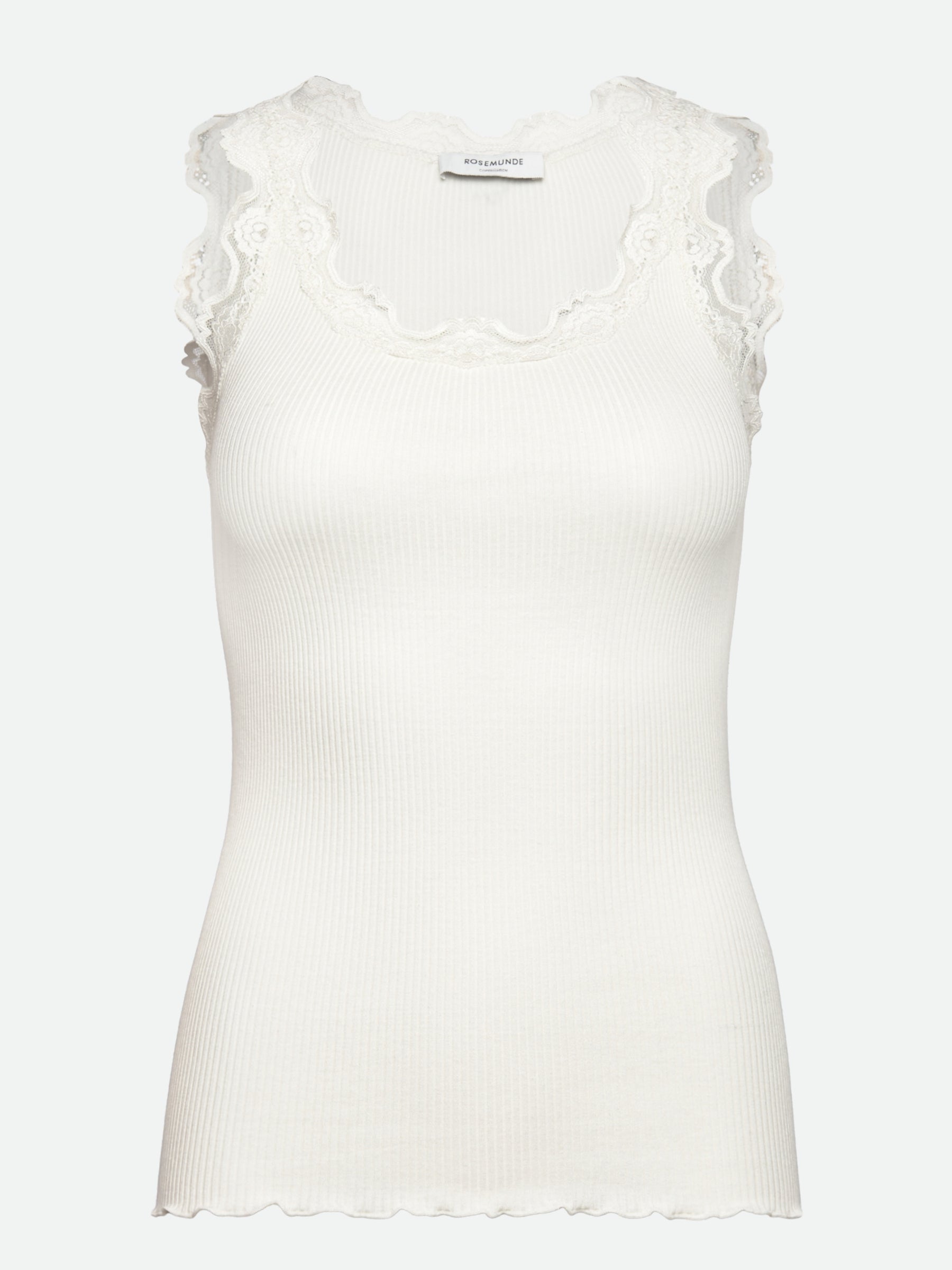 RWBabette Silk SL U-neck Long Lace Top