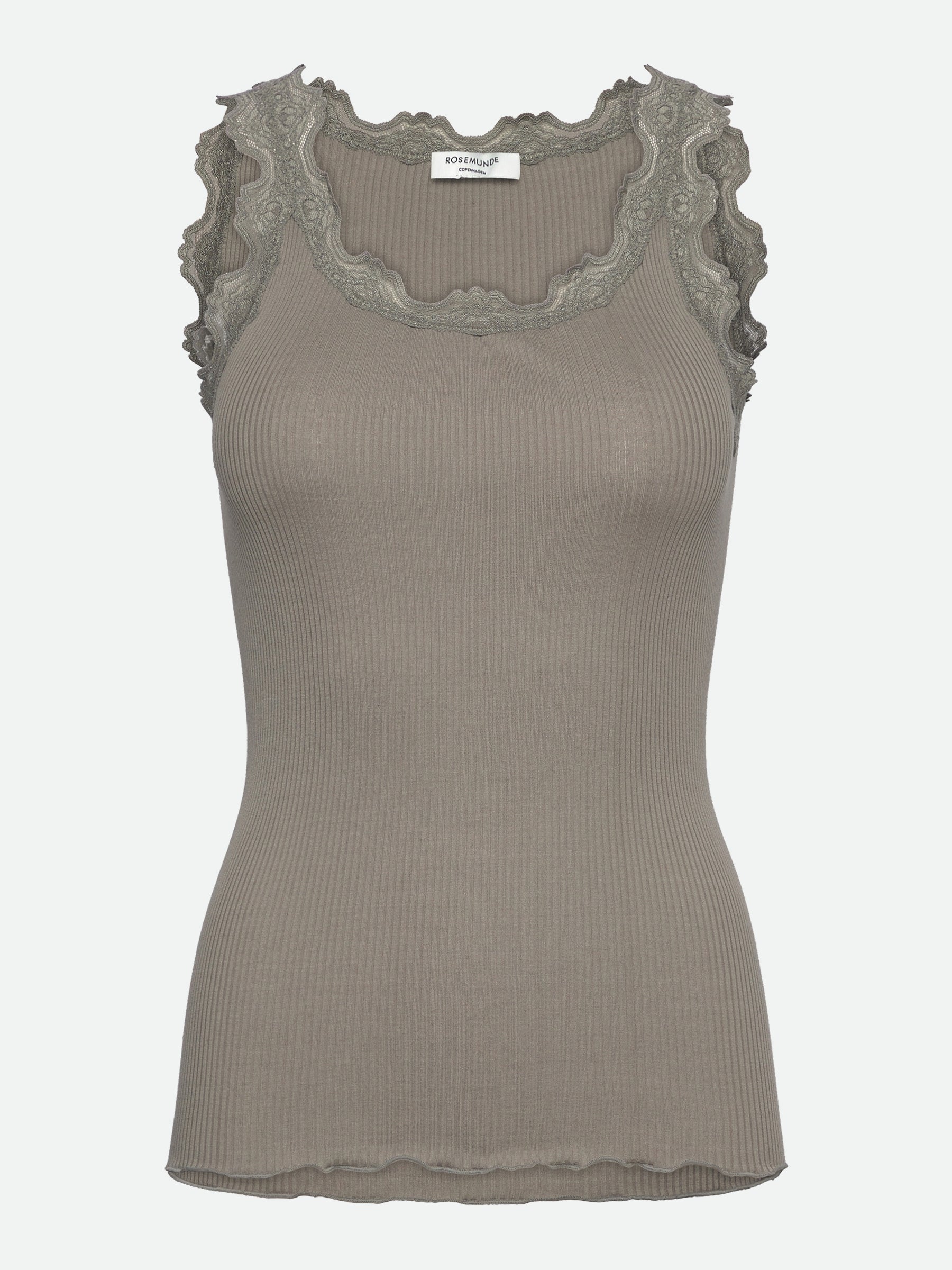 RWBabette Silk SL U-neck Long Lace Top