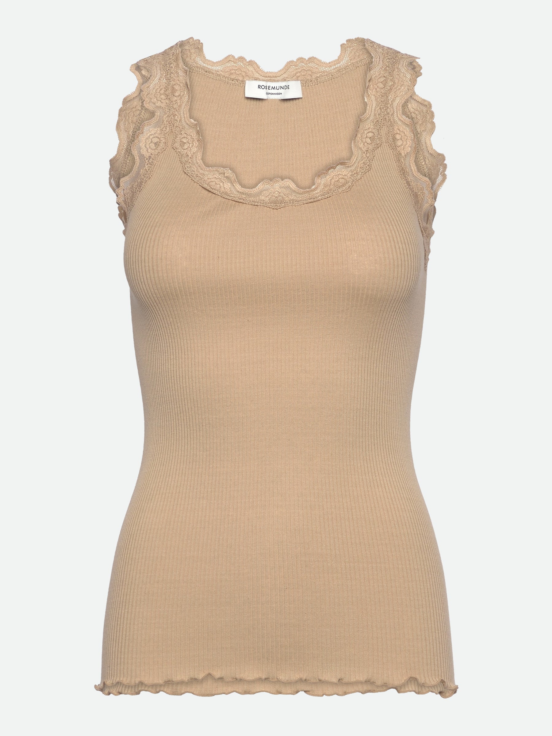 RWBabette Silk SL U-neck Long Lace Top