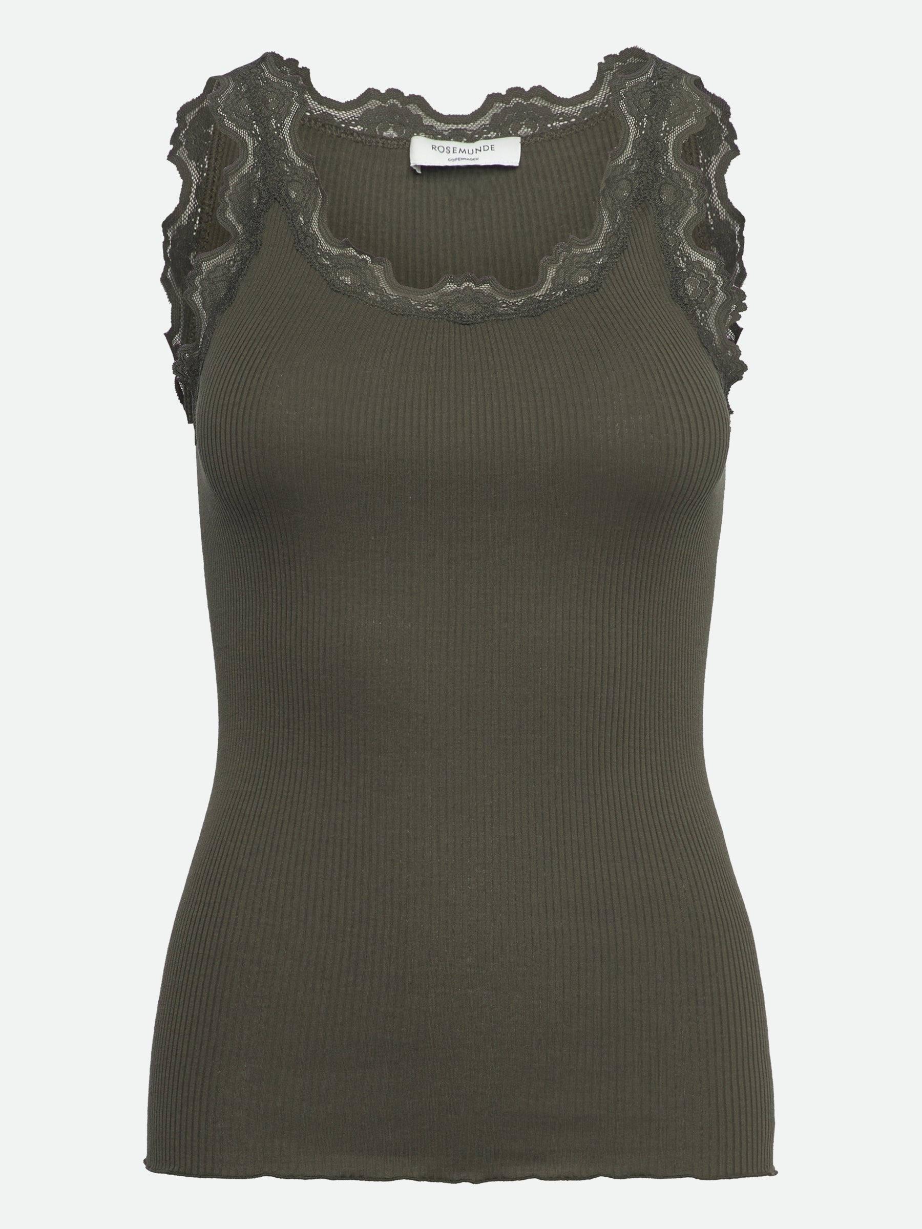 RWBabette Silk SL U-neck Long Lace Top