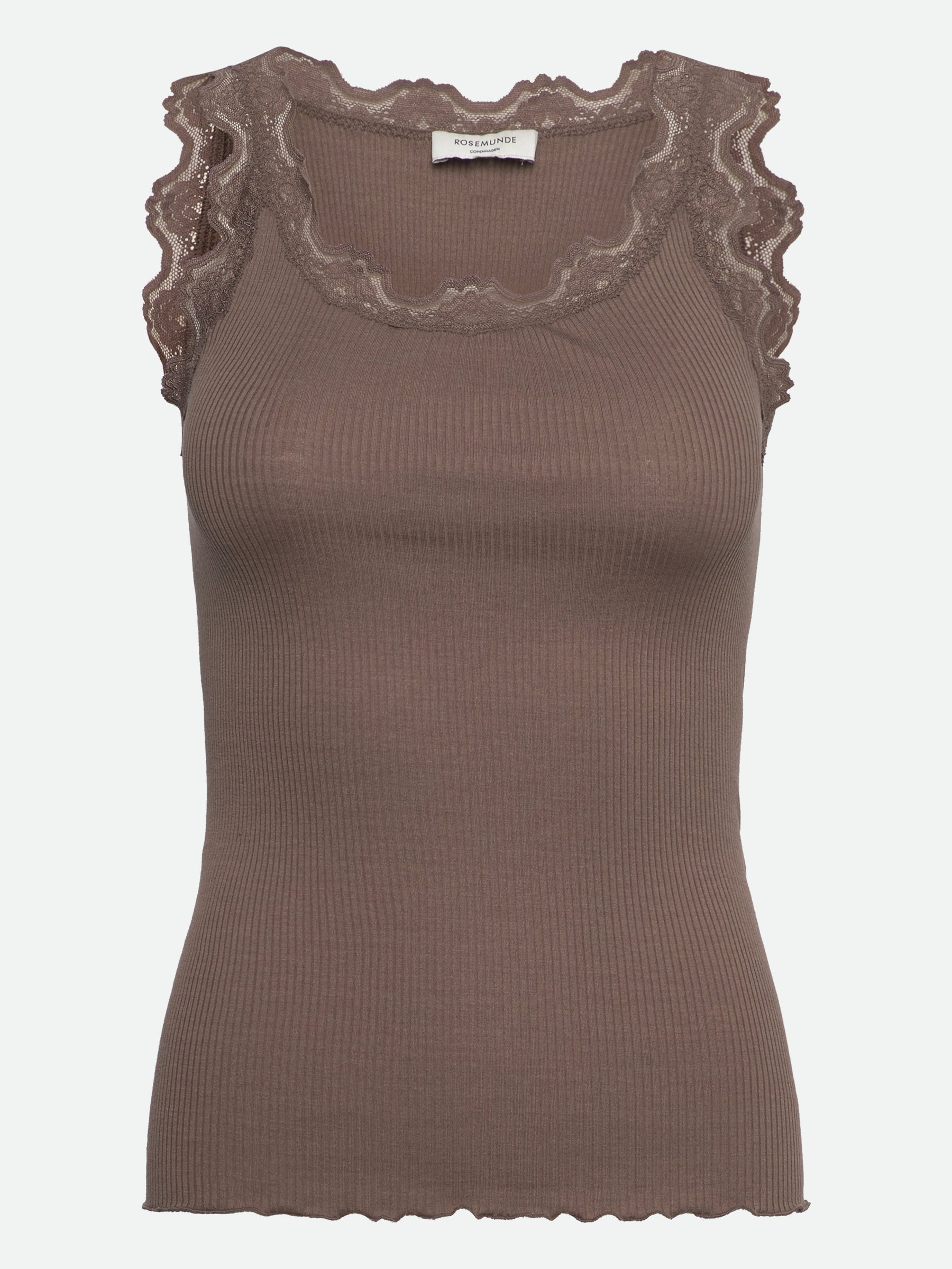 RWBabette Silk SL U-neck Long Lace Top