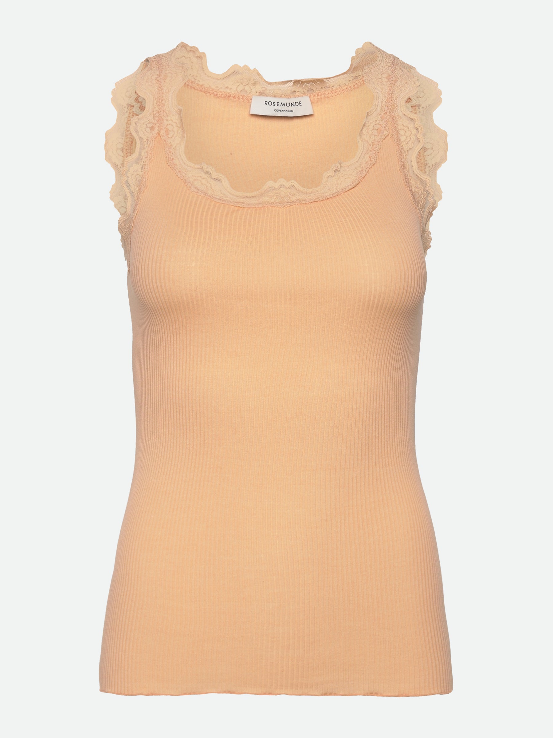 RWBabette Silk SL U-neck Long Lace Top