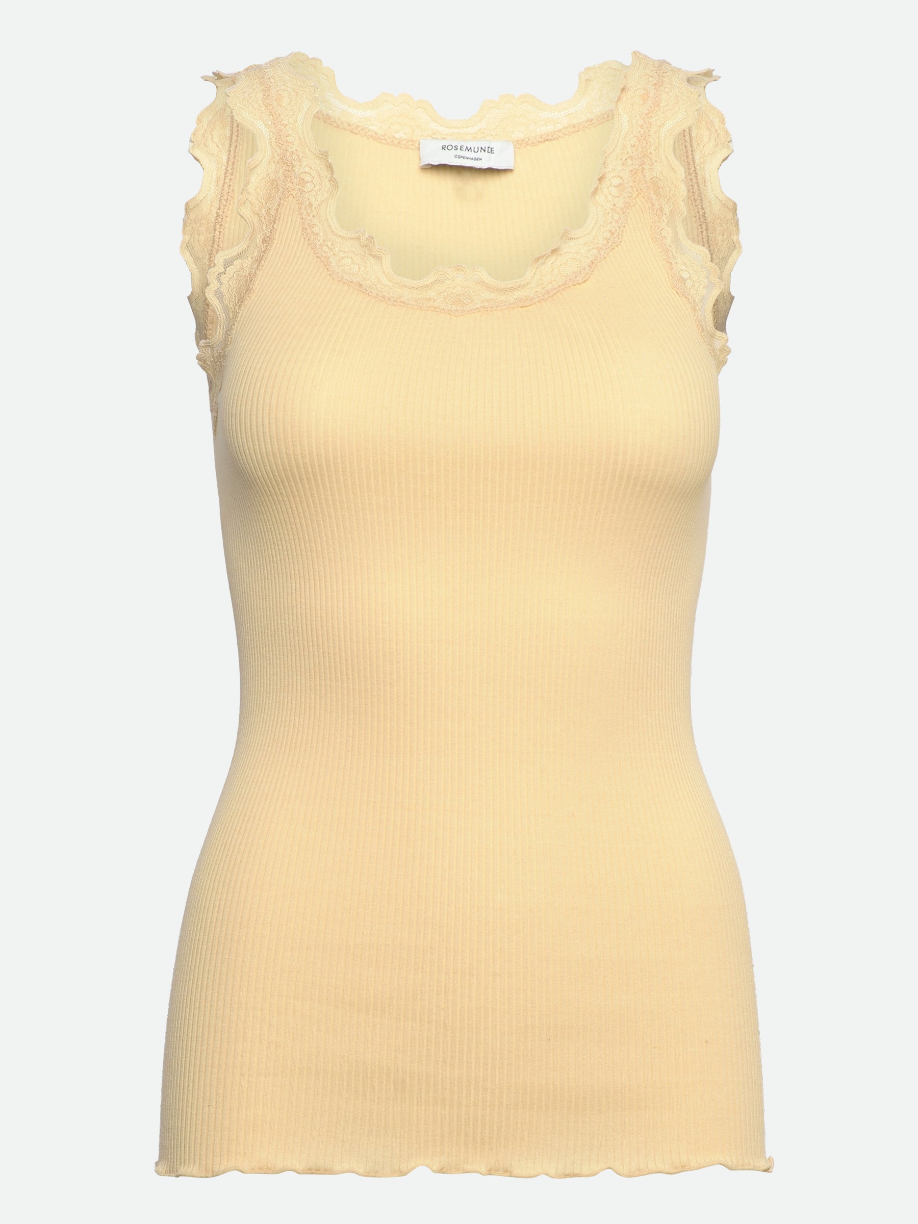 RWBabette Silk SL U-neck Long Lace Top