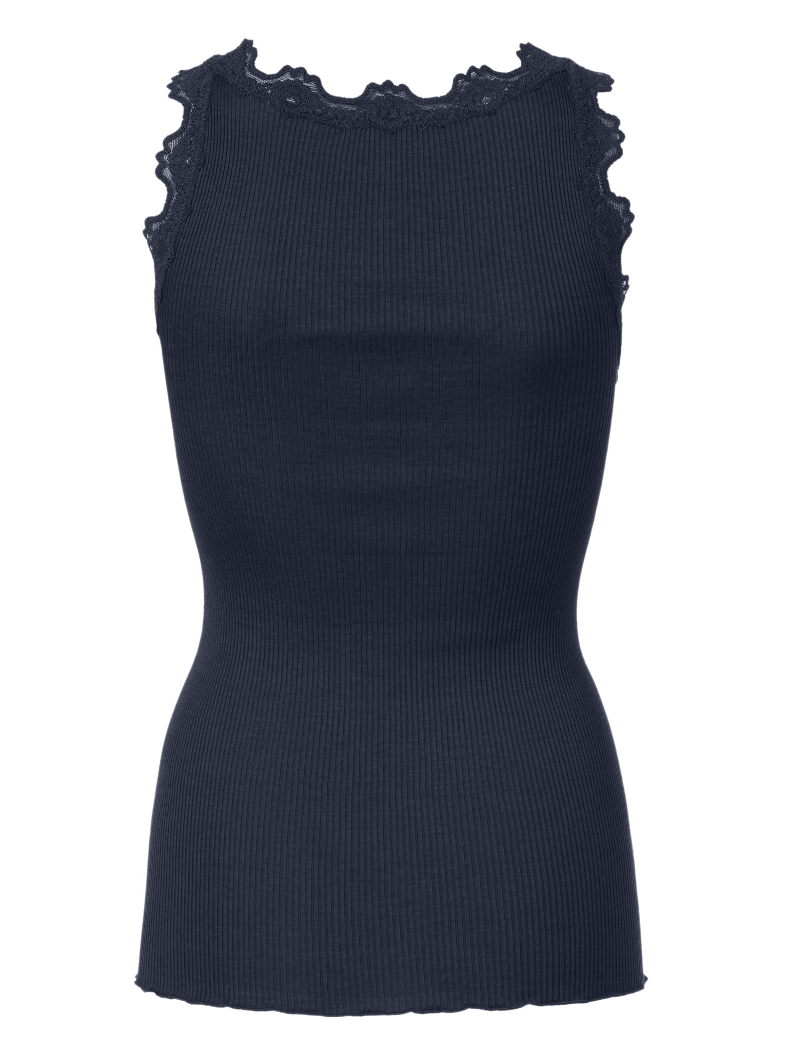 RWBabette Silk SL U-neck Long Lace Top