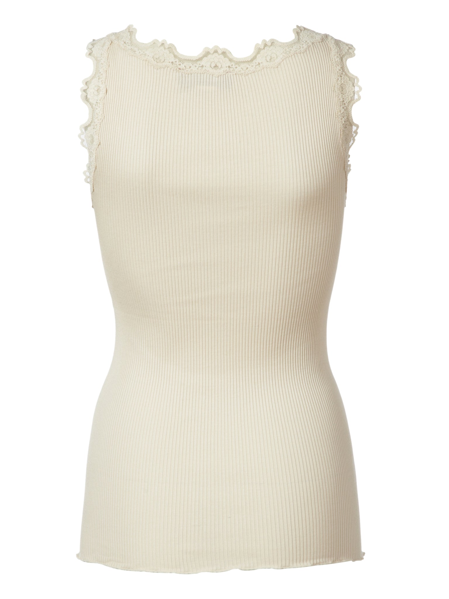 RWBabette Silk SL U-neck Long Lace Top