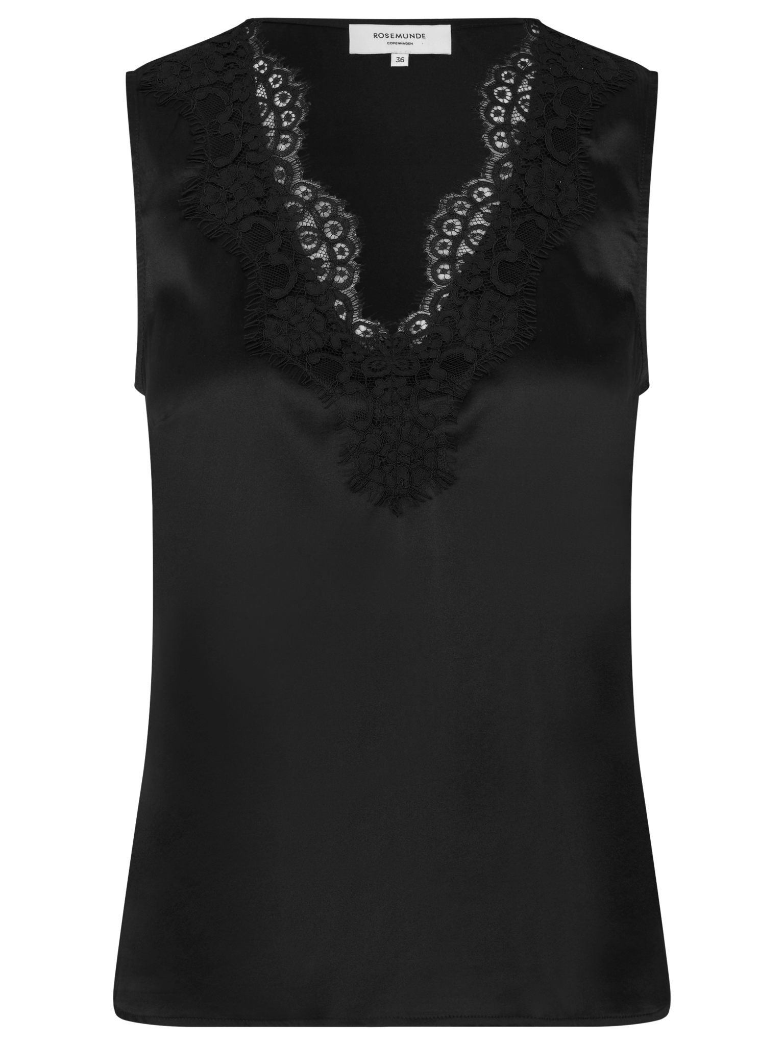 RWJade Silk Lace Top TOP Rosemunde Woman 36 black
