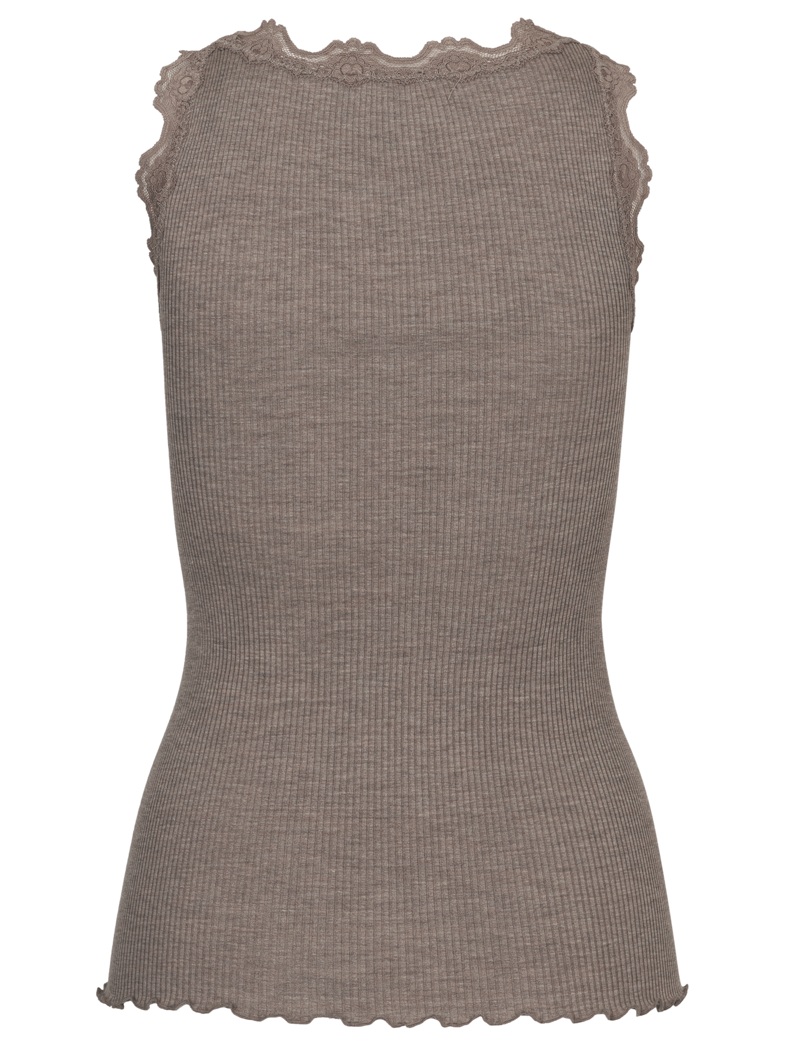 RWBabette Silk SL U-neck Long Lace Top