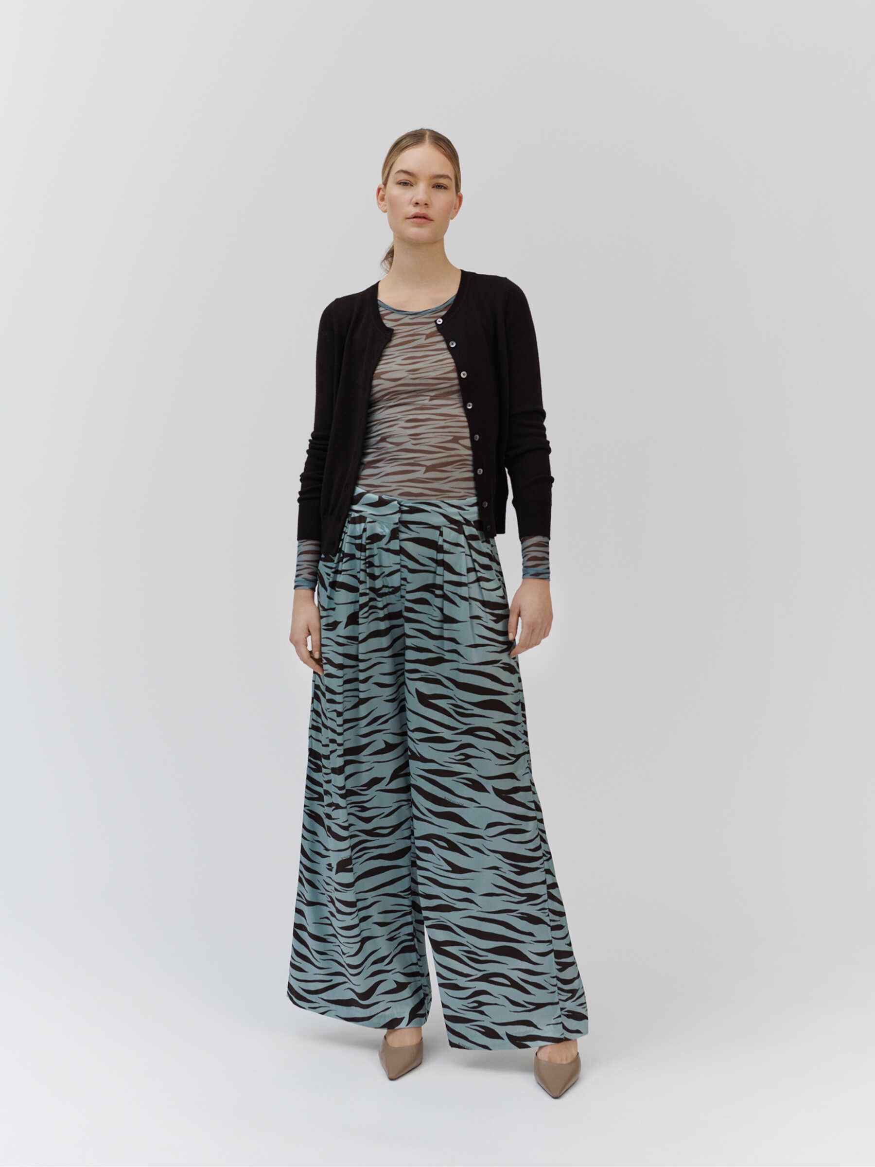 Silk trousers