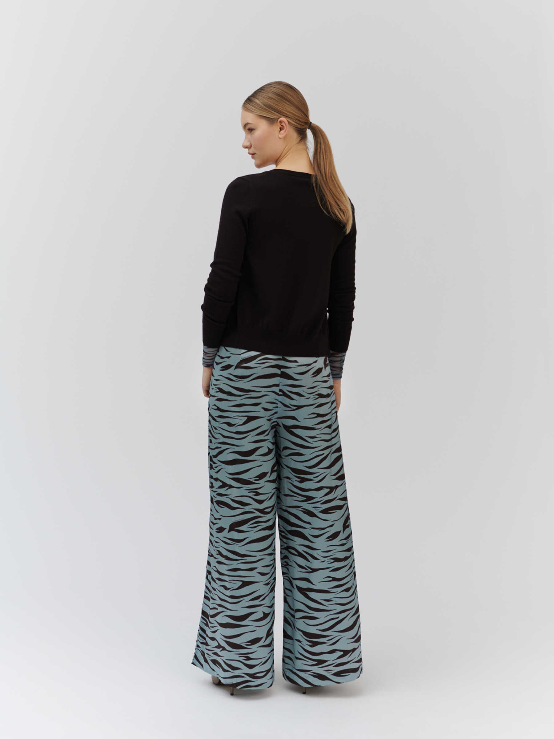 Silk trousers